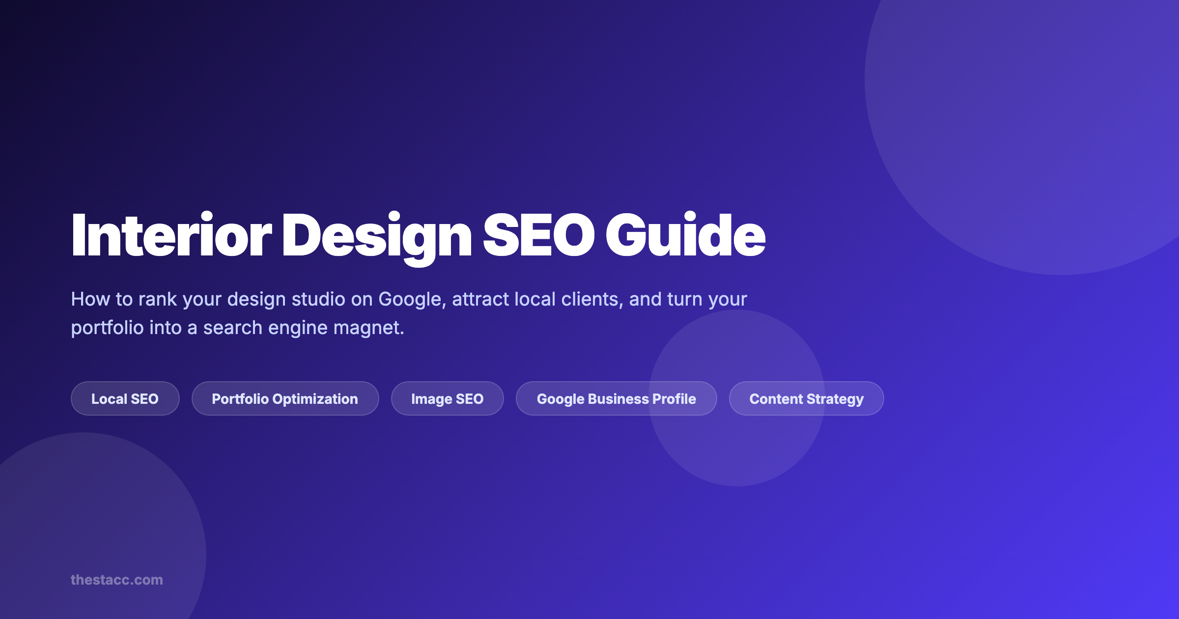 Interior Design SEO: The Complete Guide (2026)