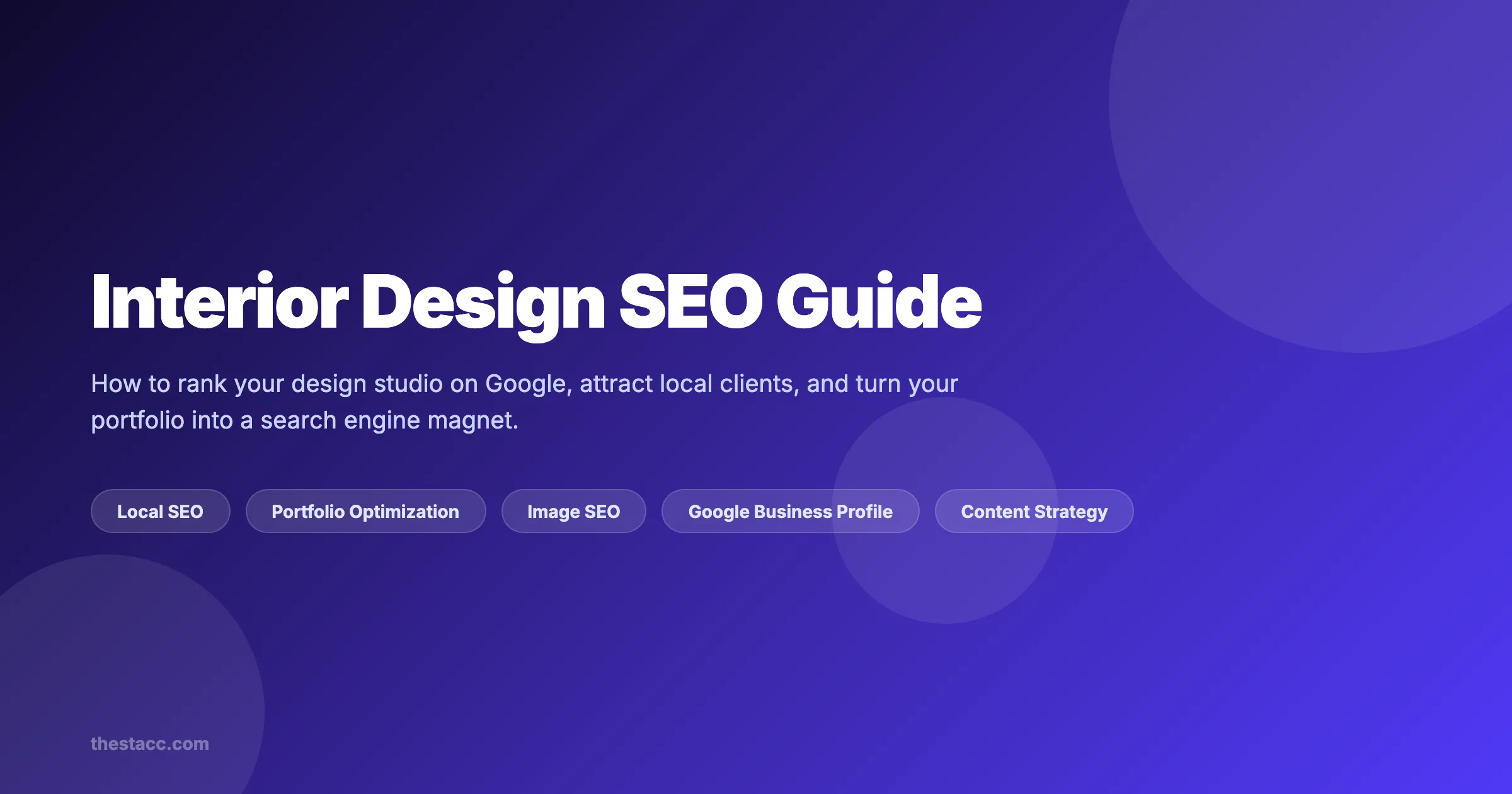 Interior Design SEO: The Complete Guide (2026)