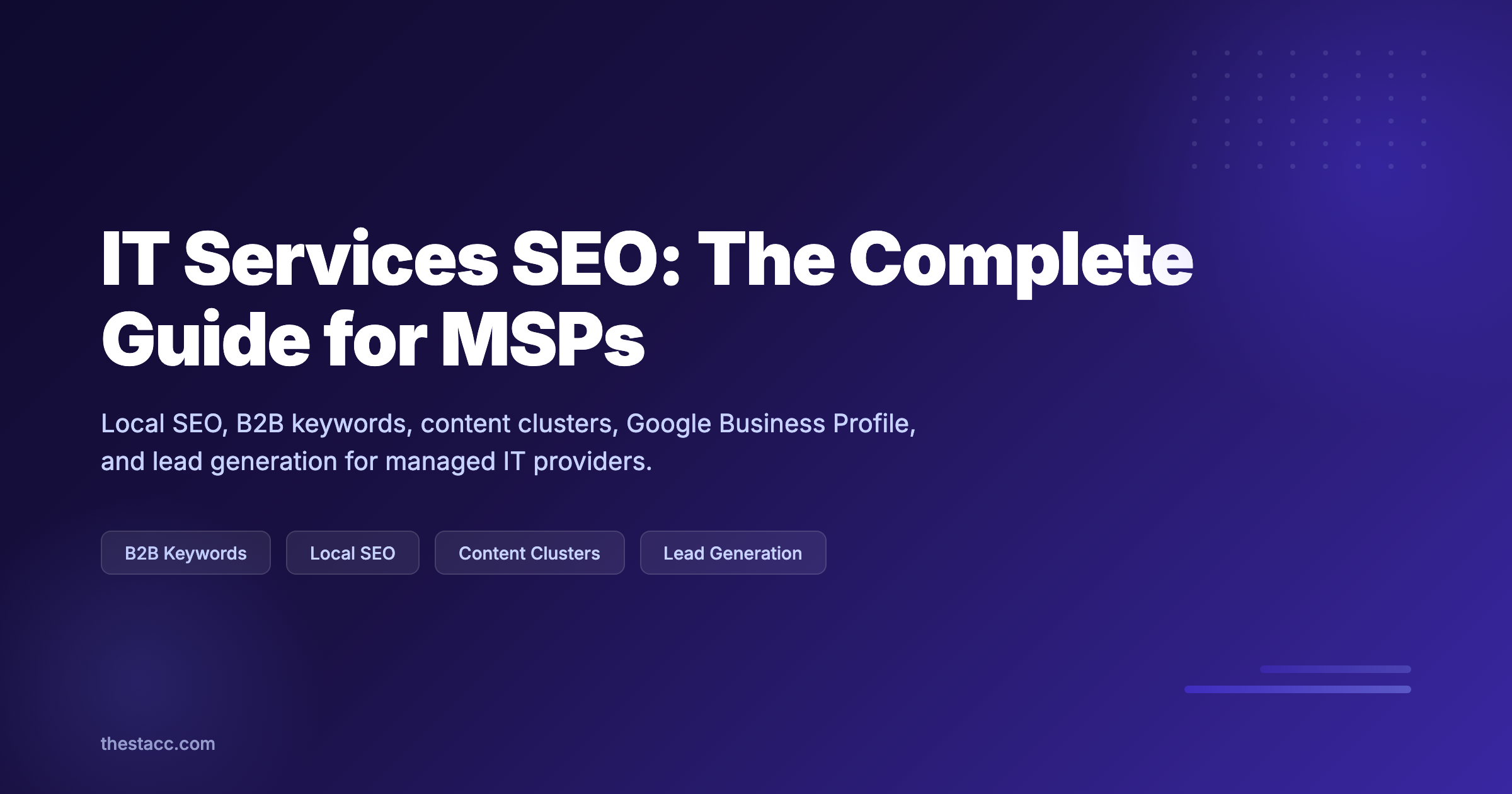 IT Services SEO: The Complete Guide for MSPs (2026)