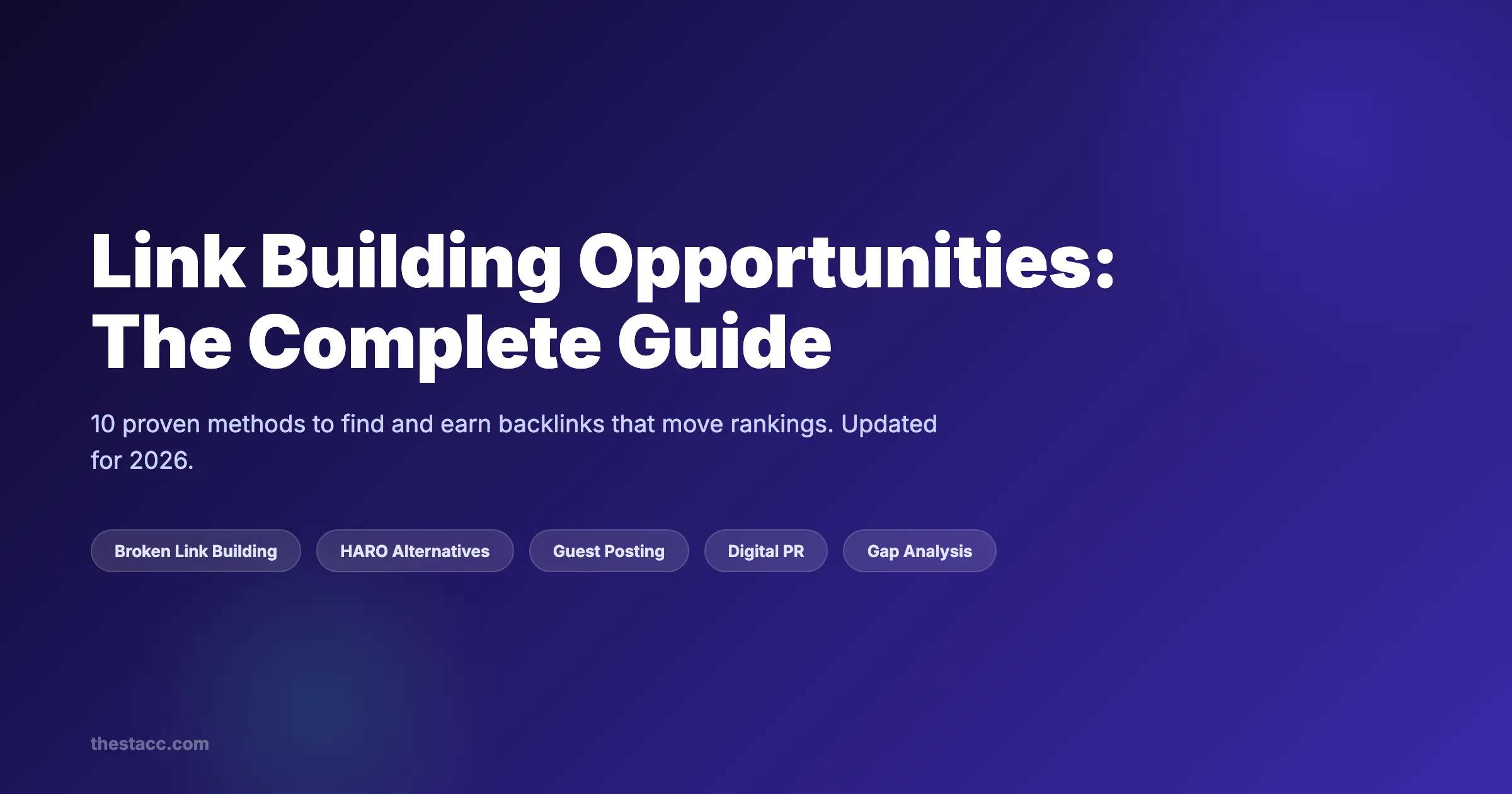 Link Building Opportunities: The Complete Guide (2026)