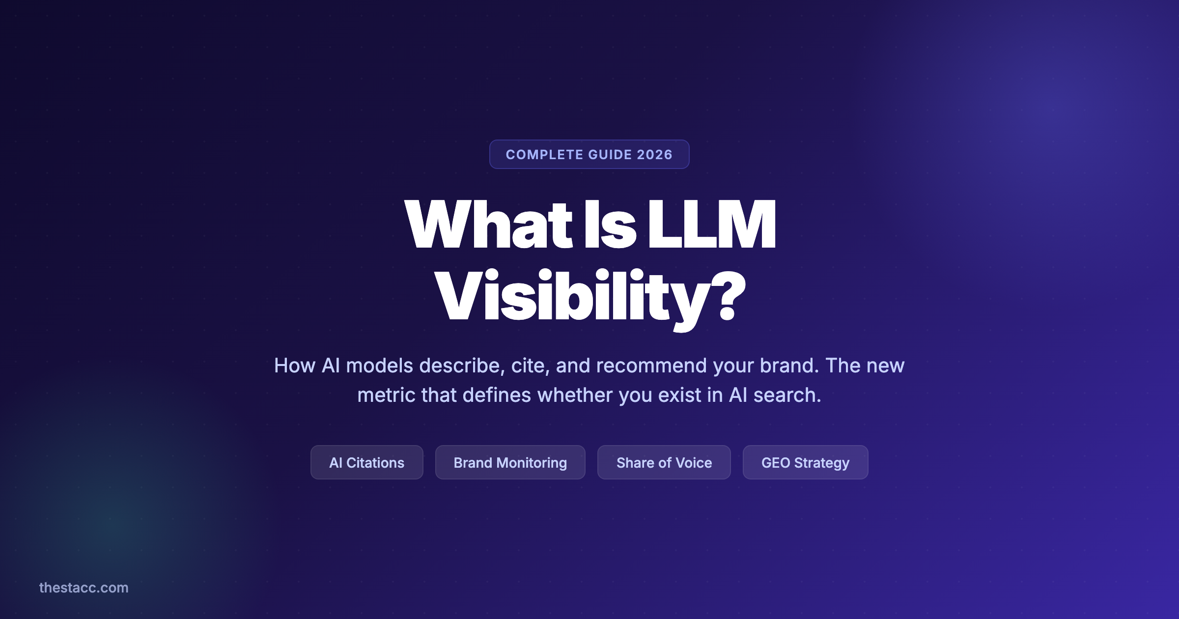 What Is LLM Visibility? The Complete Guide (2026)