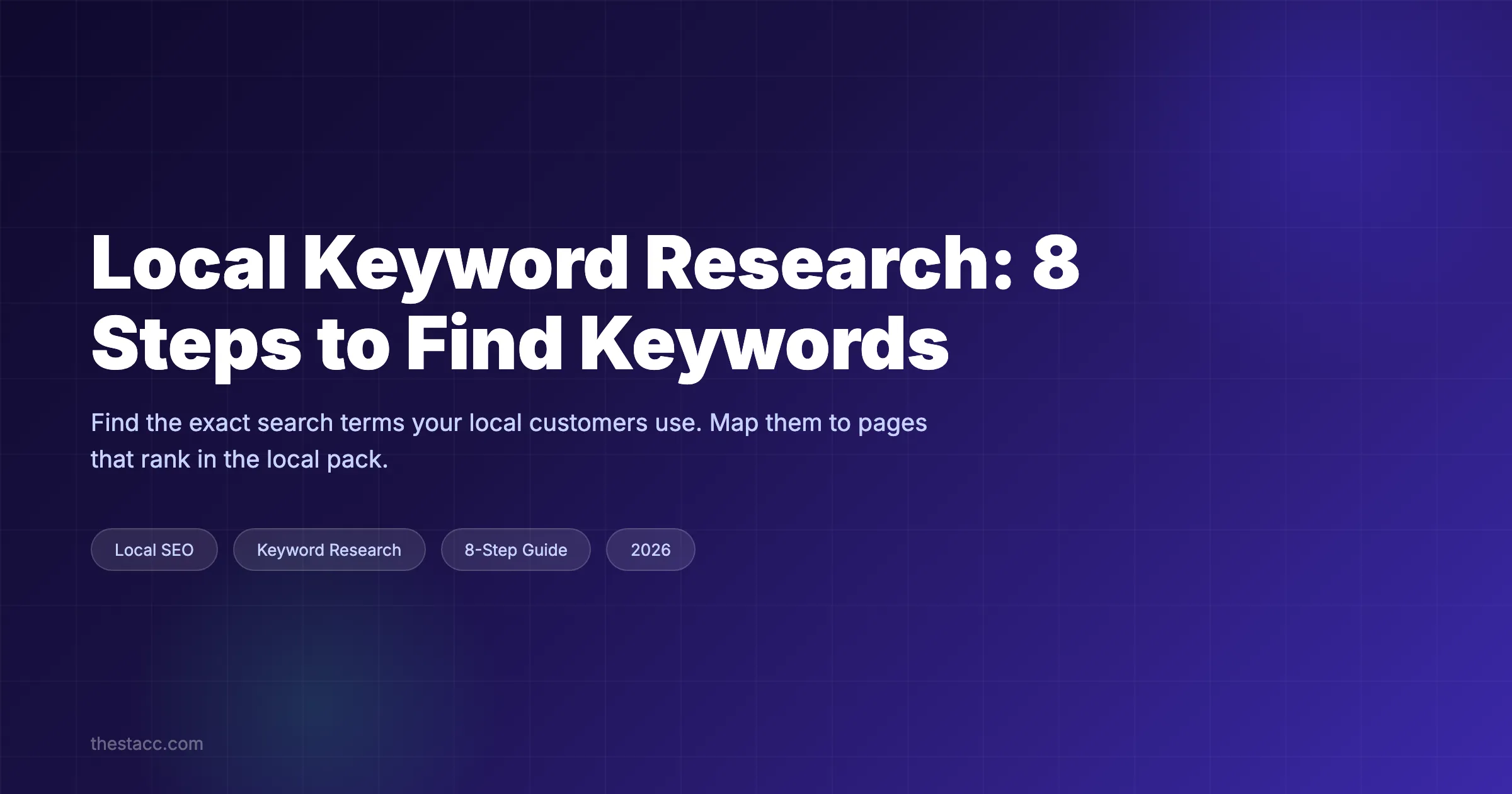 Local Keyword Research: 8 Steps to Find Keywords