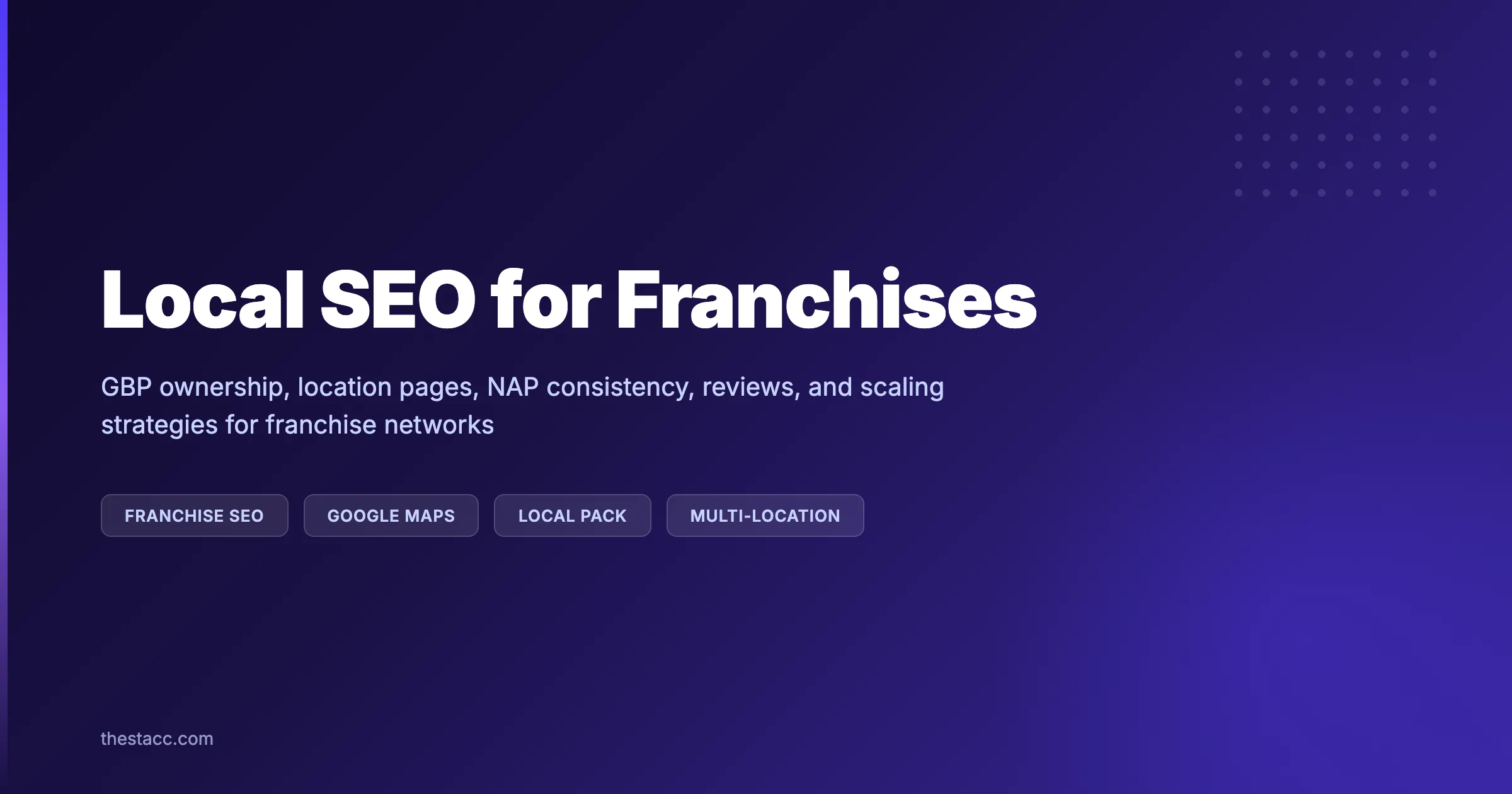 Local SEO for Franchises: The Complete Guide