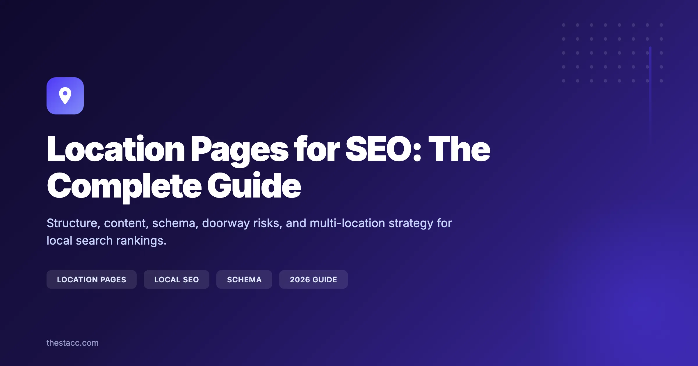 Location Pages for SEO: The Complete Guide (2026)