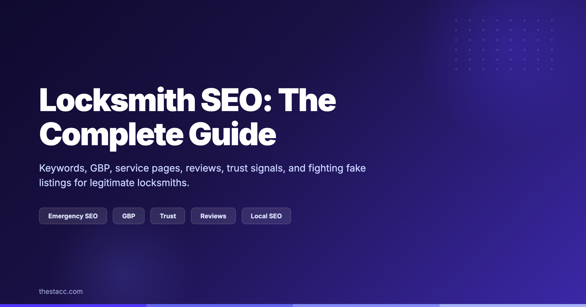 Locksmith SEO: The Complete Guide (2026)