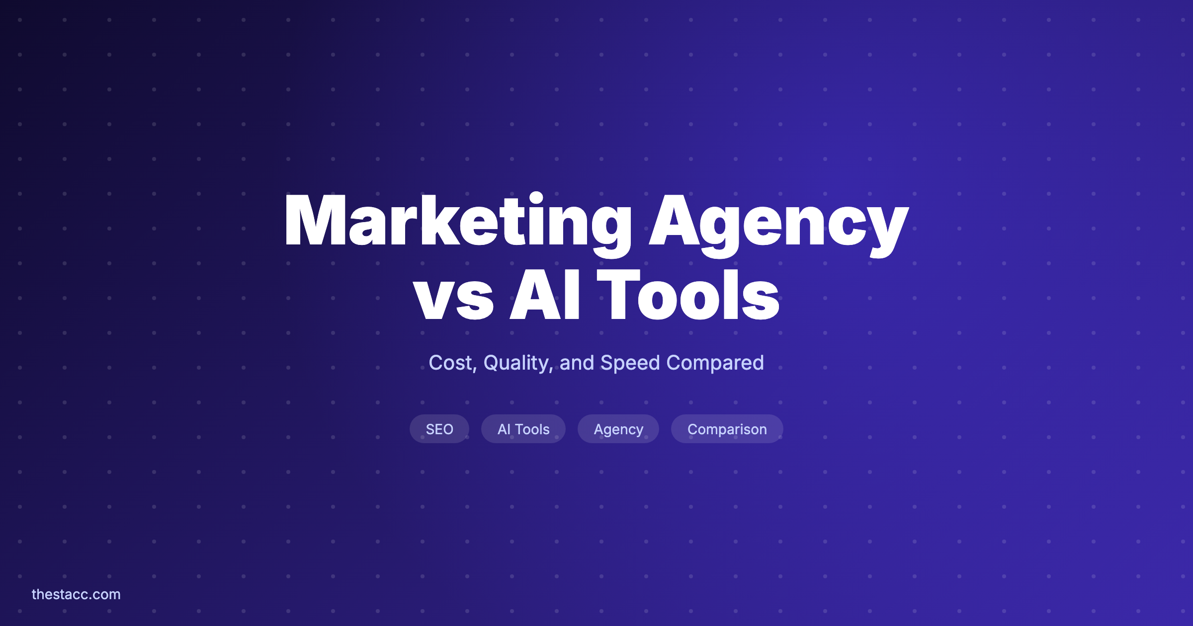 Marketing Agency vs AI Tools: Honest Comparison