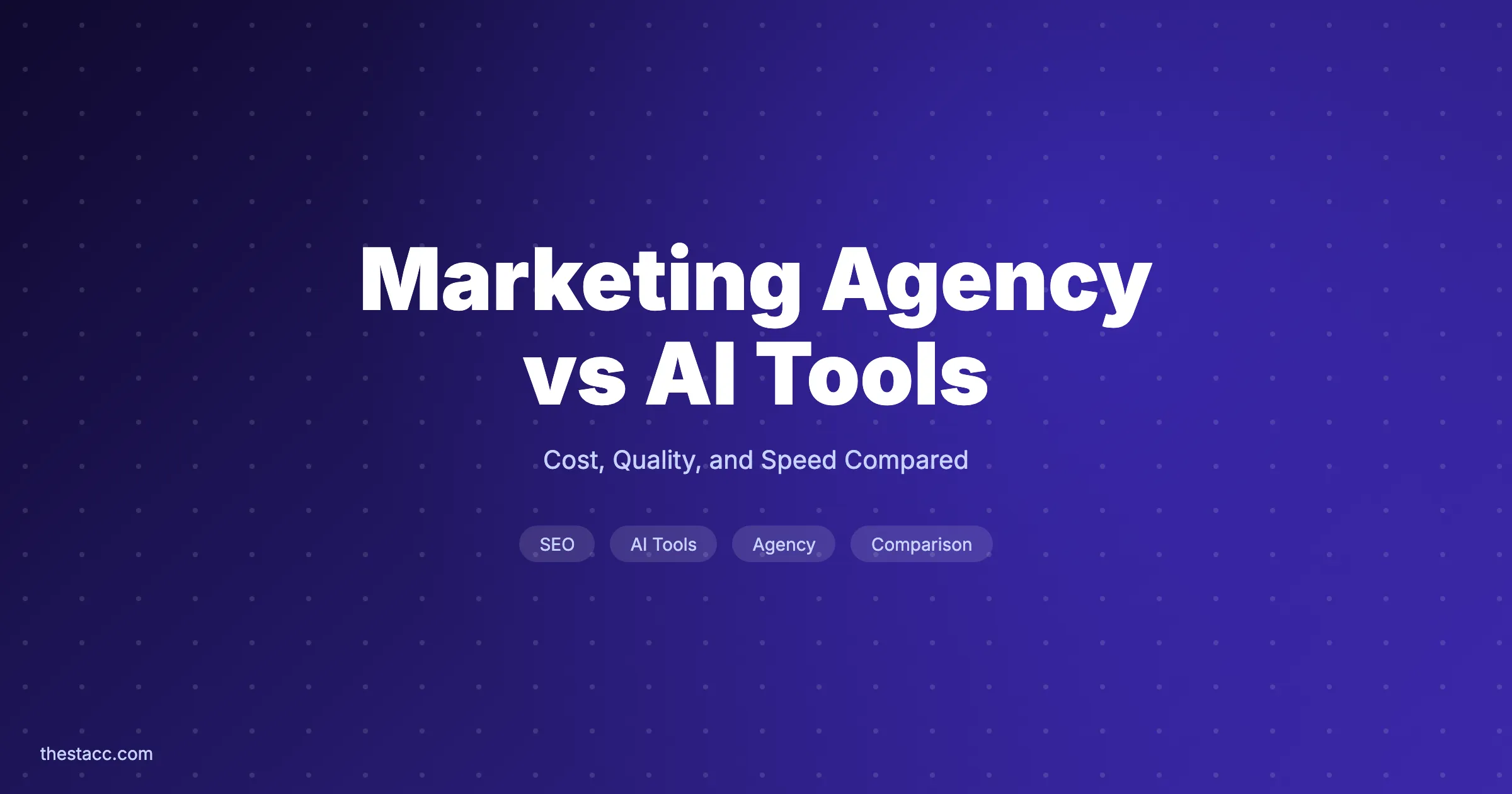 Marketing Agency vs AI Tools: Honest Comparison