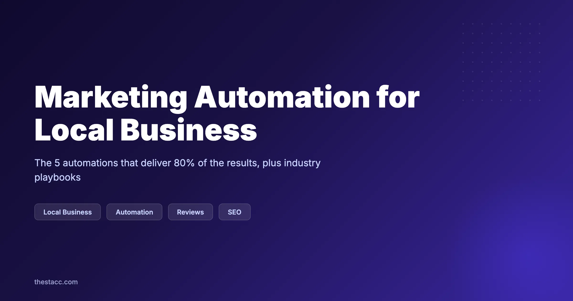 Marketing Automation for Local Business (2026)