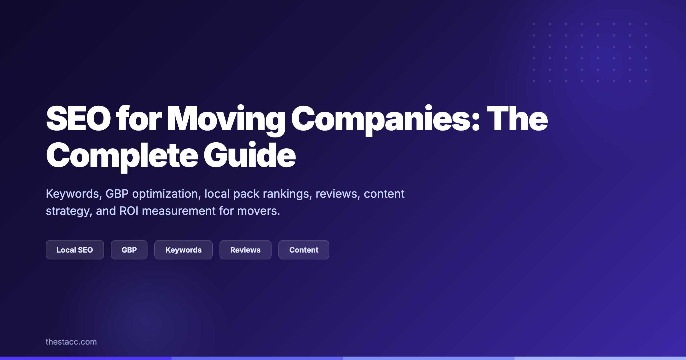 SEO for Moving Companies: The Complete Guide (2026)