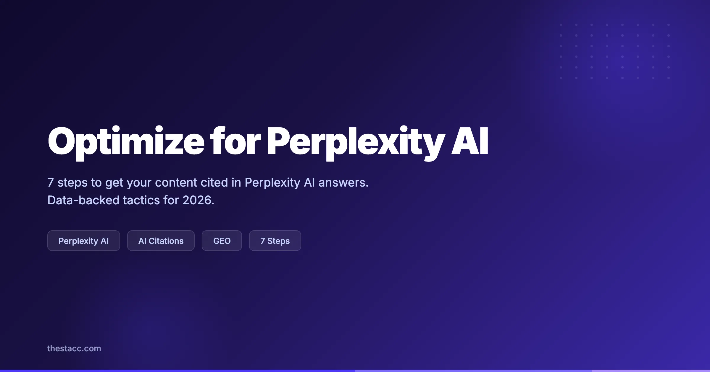 How to Optimize for Perplexity AI in 7 Steps (2026)