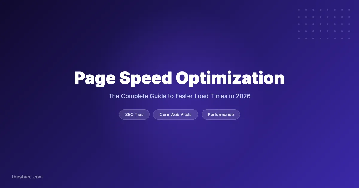 Page Speed Optimization: The Complete Guide (2026)