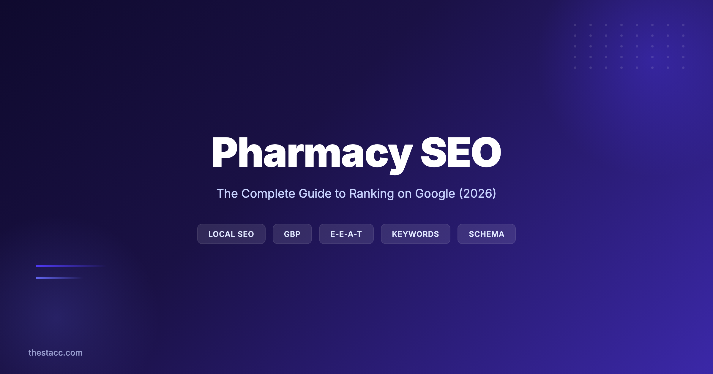 Pharmacy SEO: The Complete Guide to Ranking (2026)
