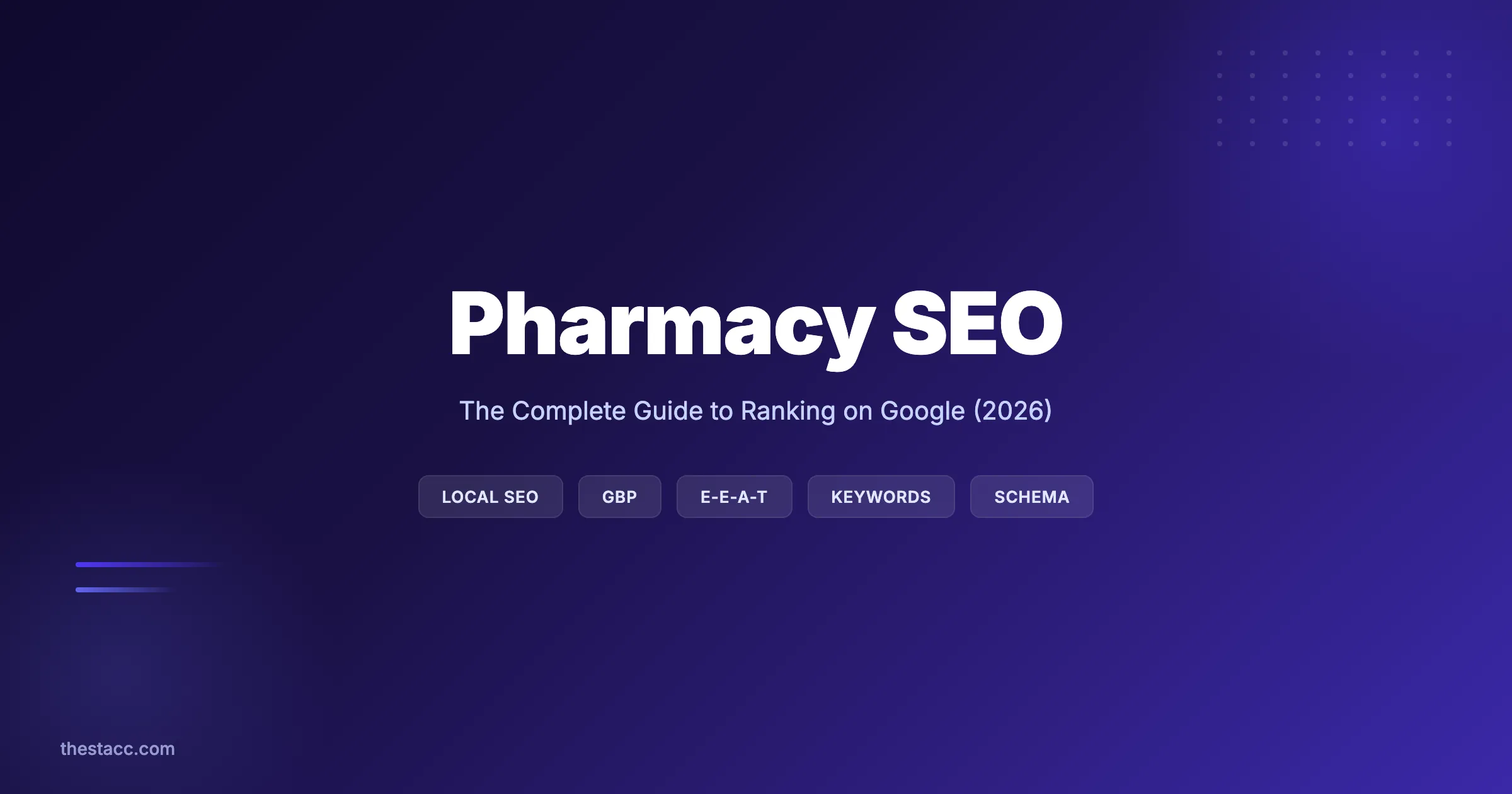 Pharmacy SEO: The Complete Guide to Ranking (2026)