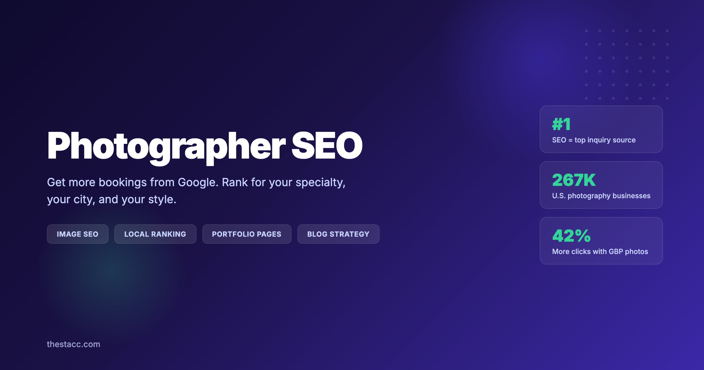 Photographer SEO: Get More Bookings from Google (2026)