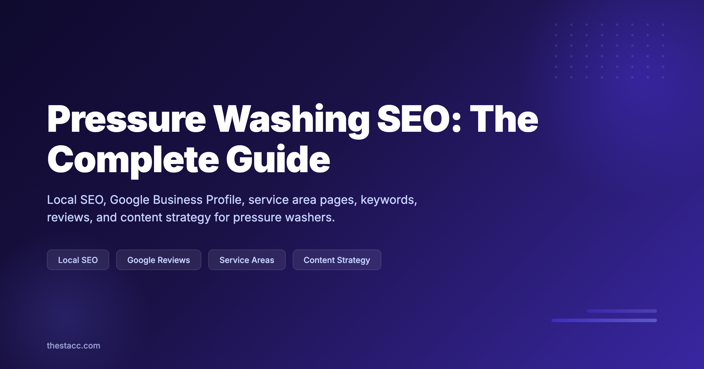 Pressure Washing SEO: The Complete Guide (2026)