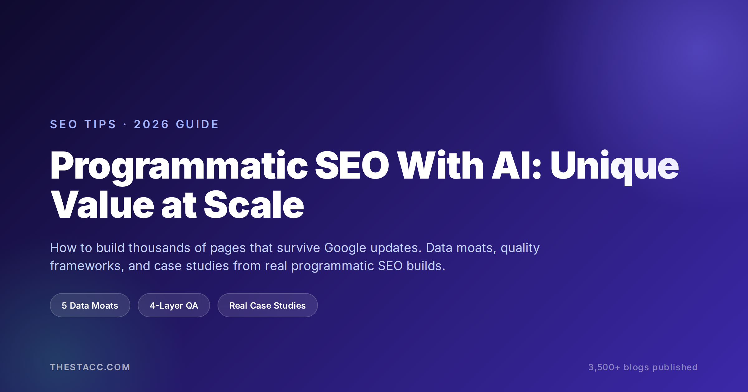 Programmatic SEO With AI: Unique Value at Scale