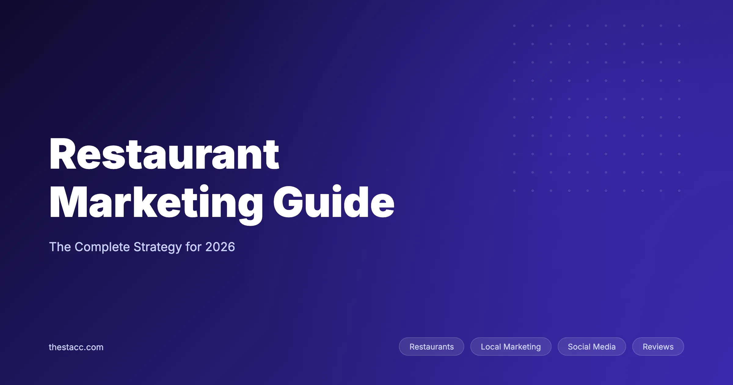 Restaurant Marketing: The Complete Guide (2026)
