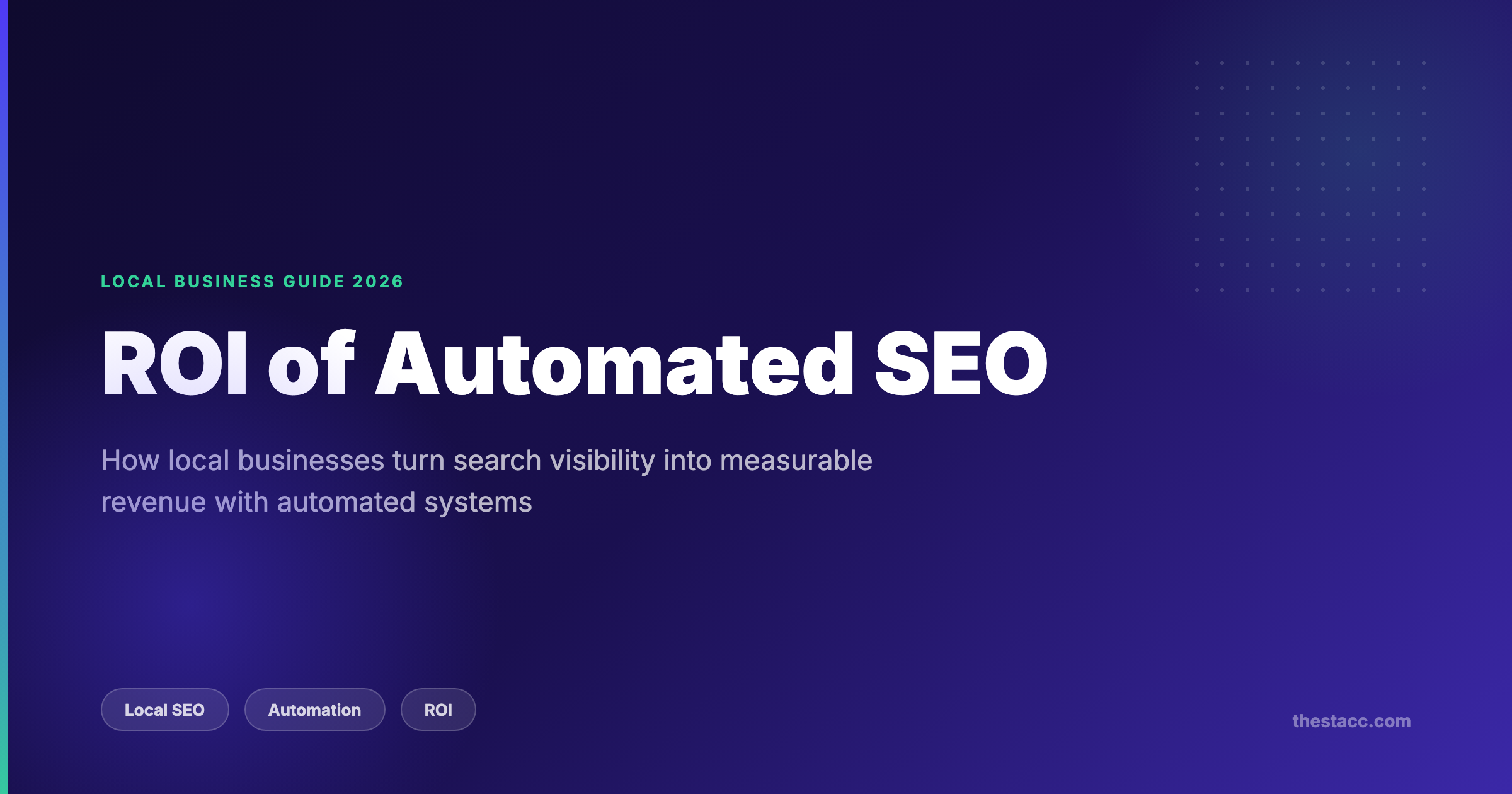 ROI von automatisiertem SEO für lokale Unternehmen: Der komplette Leitfaden 2026