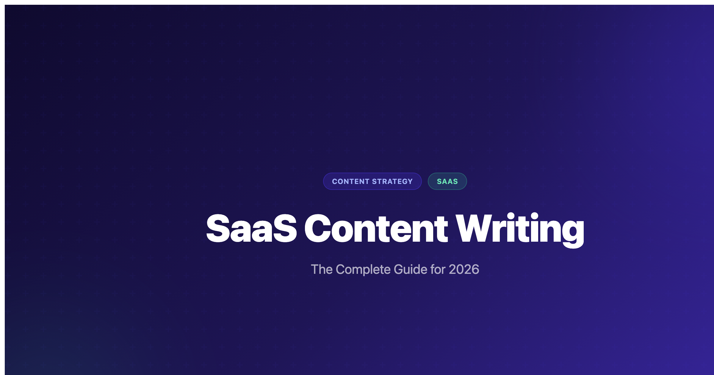 SaaS Content Writing: The Complete Guide for 2026