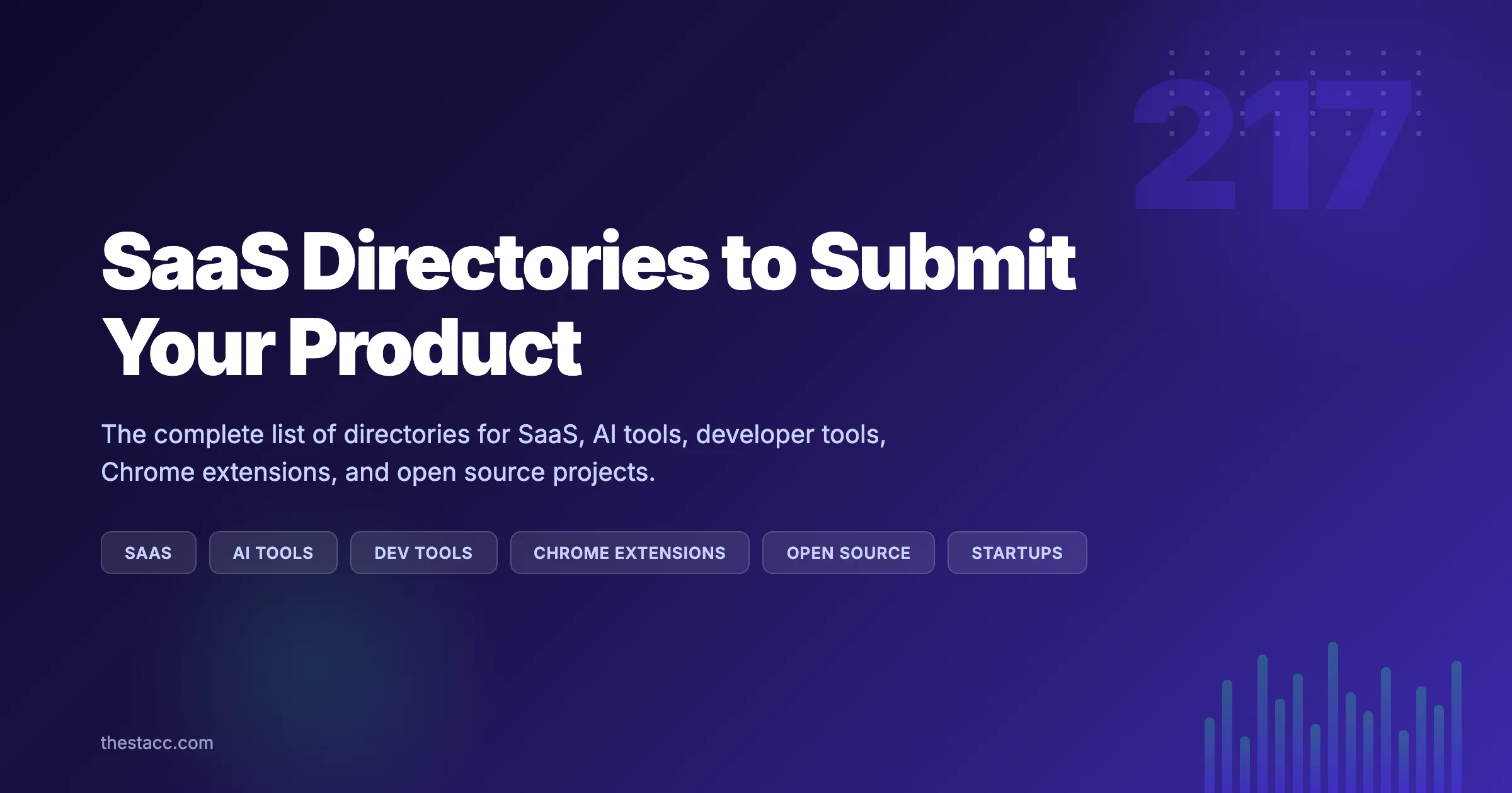 217 SaaS Directories to Submit Your Product (2026)