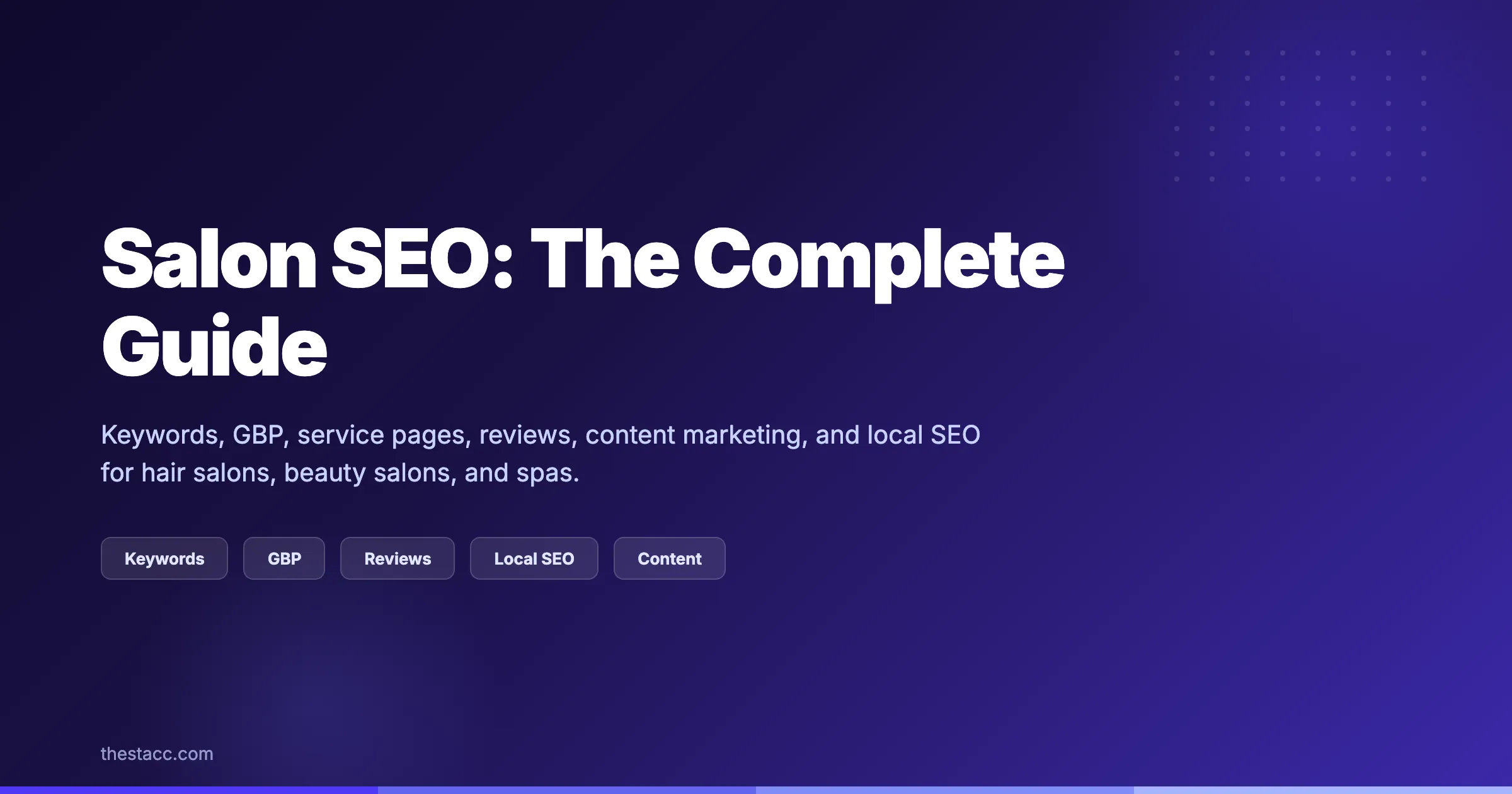 Salon SEO: The Complete Guide for 2026