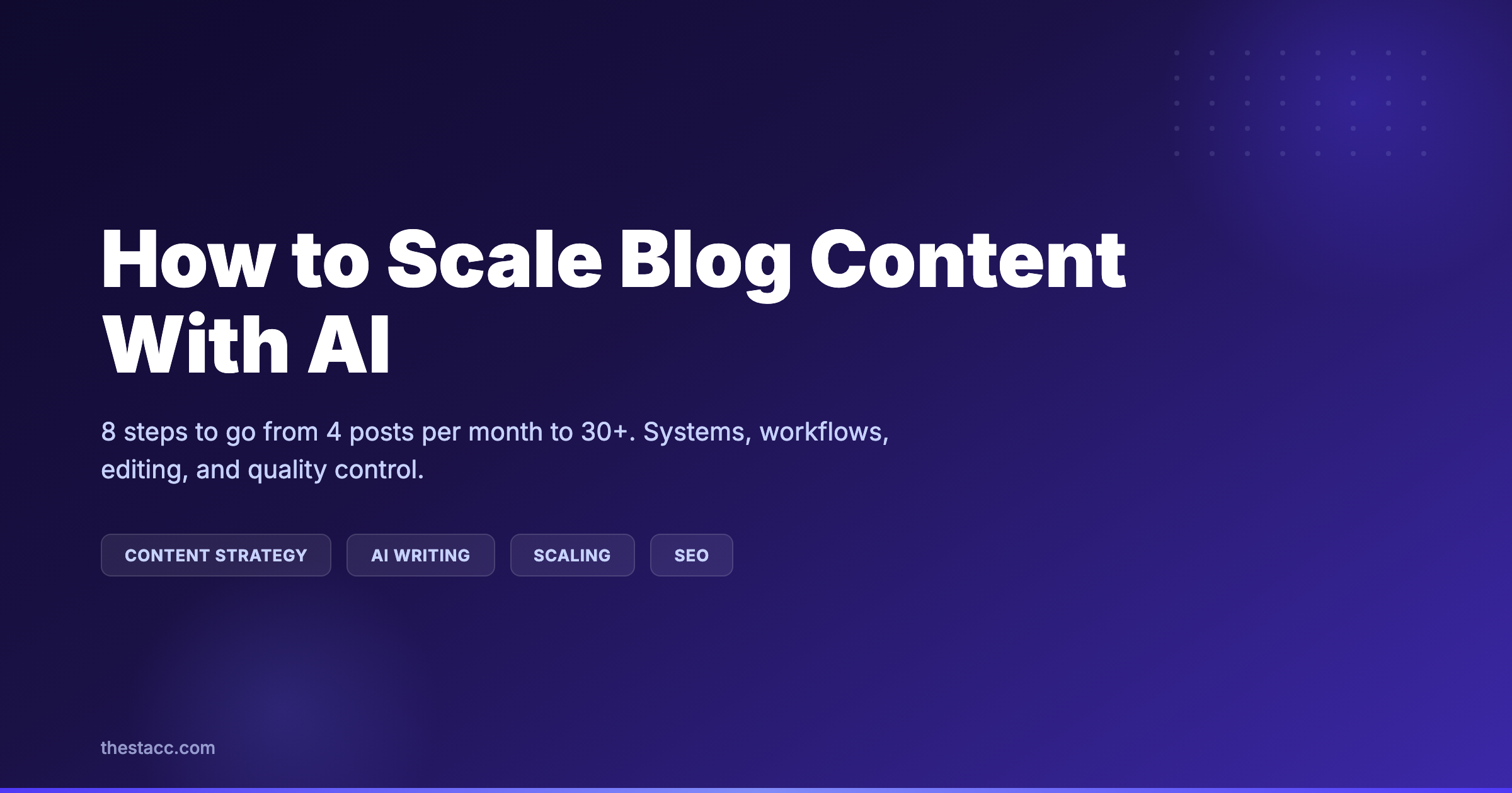 How to Scale Blog Content With AI (8 Steps)