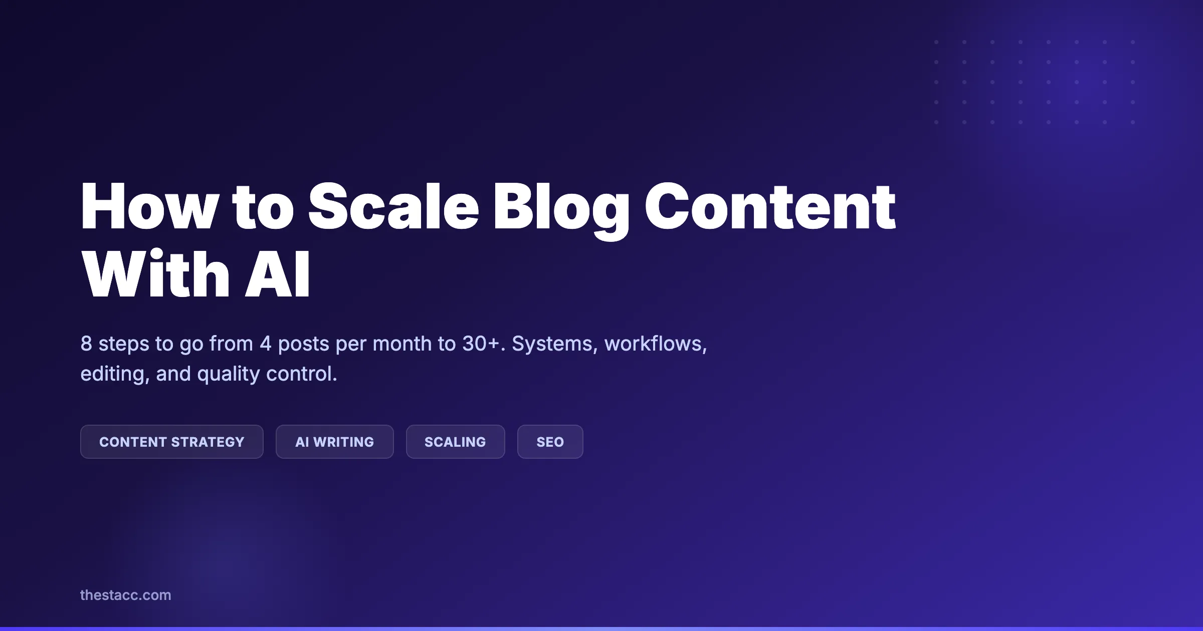 How to Scale Blog Content With AI (8 Steps)