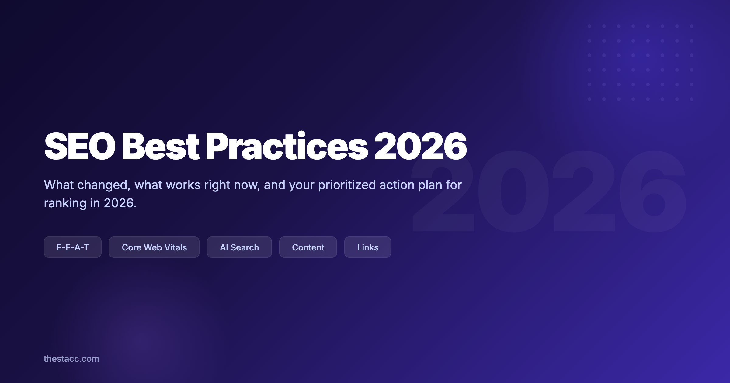 SEO Best Practices 2026: What Works Right Now