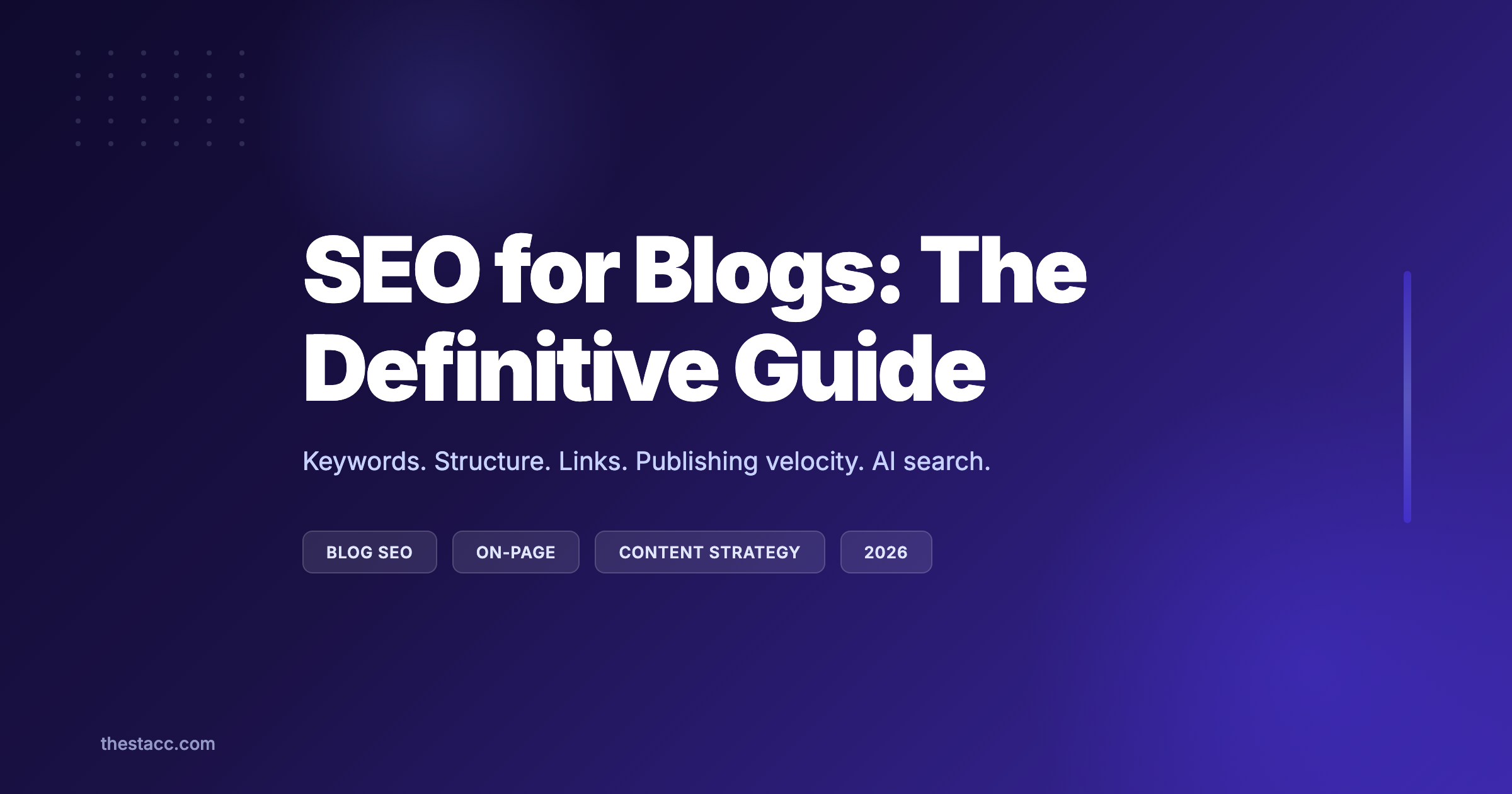 SEO for Blogs: The Definitive Guide (2026)