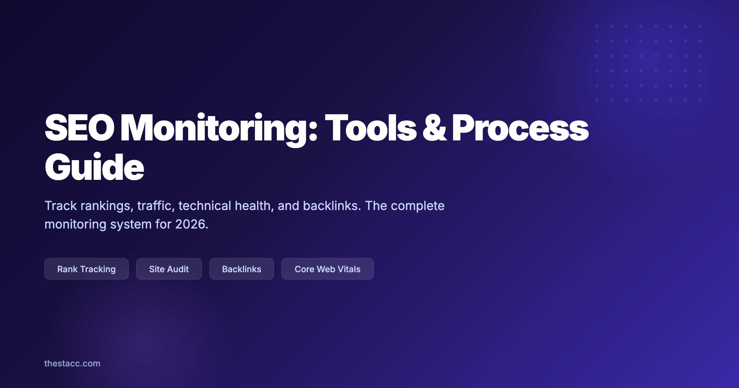 SEO Monitoring: The Complete Guide (Tools + Process)