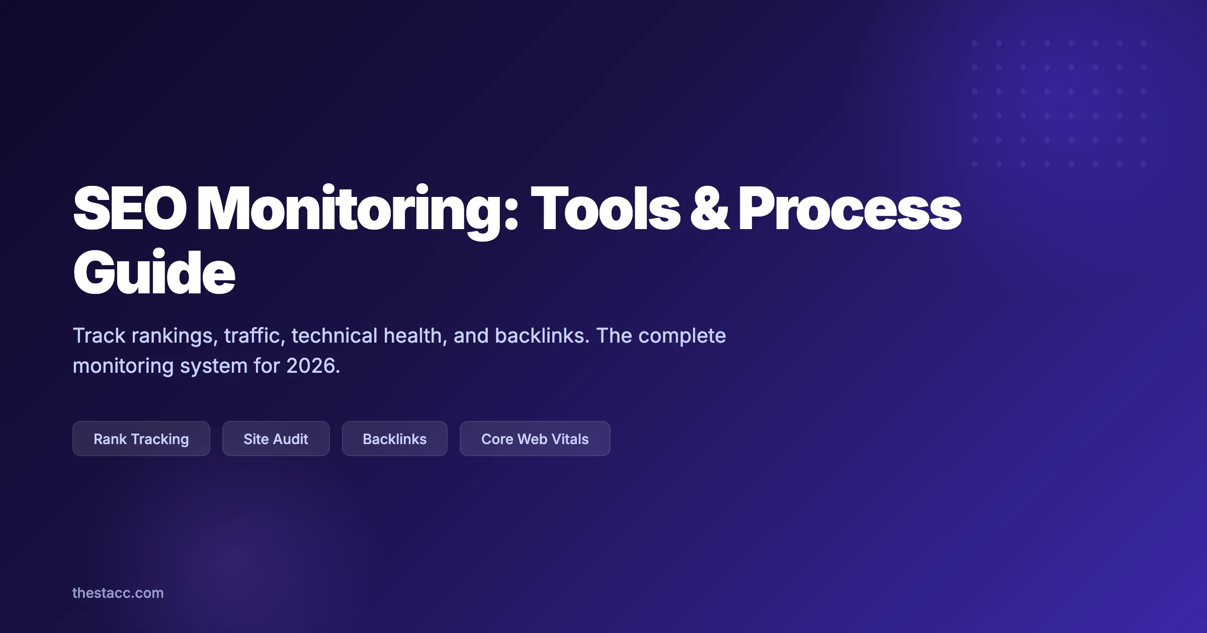 SEO Monitoring: The Complete Guide (Tools + Process)