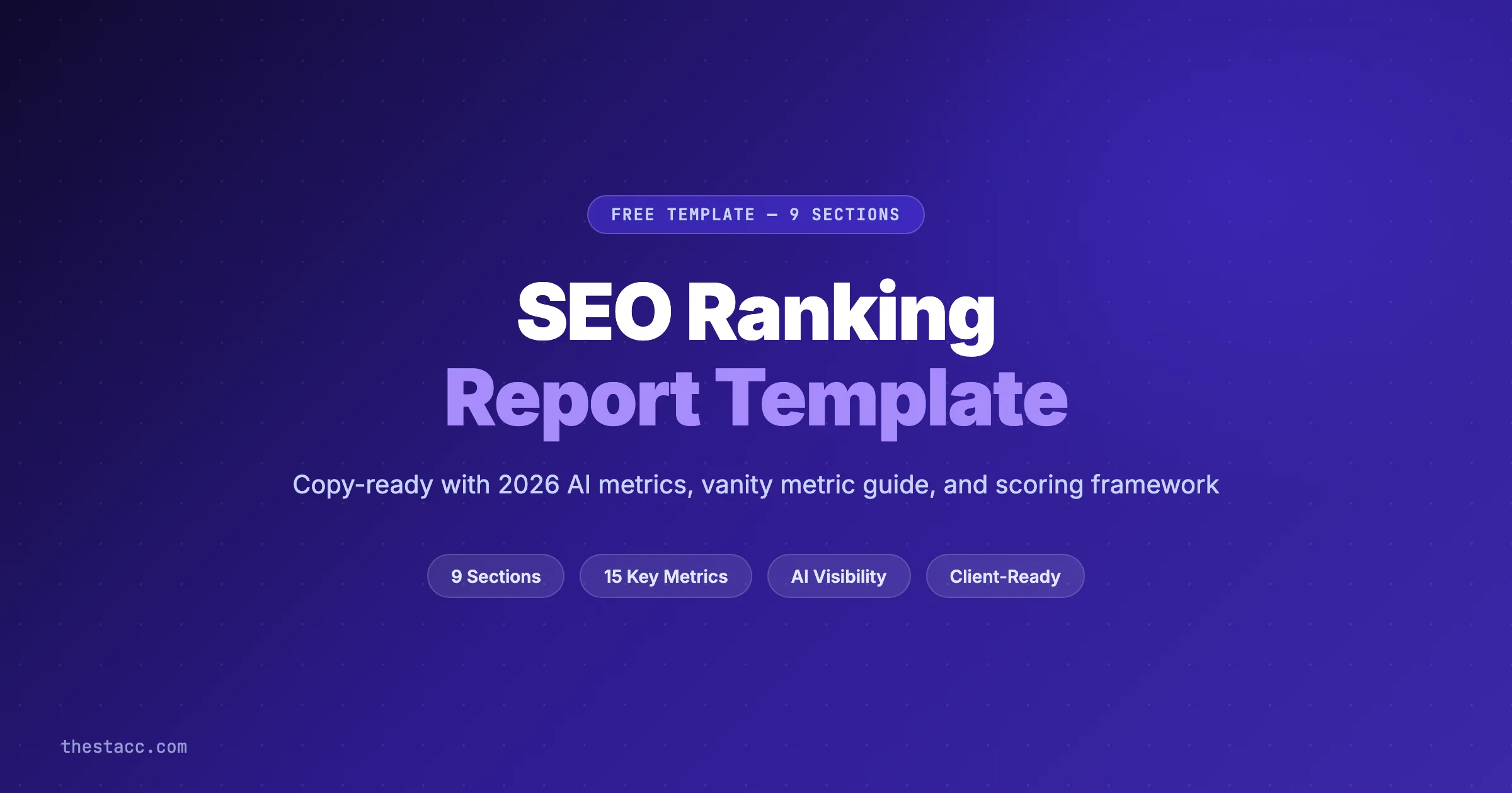 SEO Ranking Report Template: Complete Guide (2026)