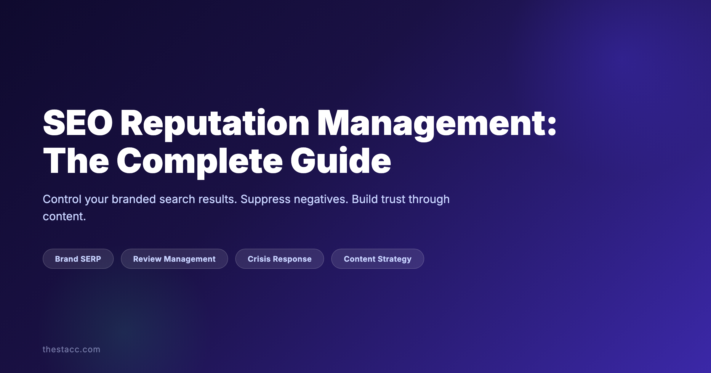 SEO Reputation Management: The Complete Guide