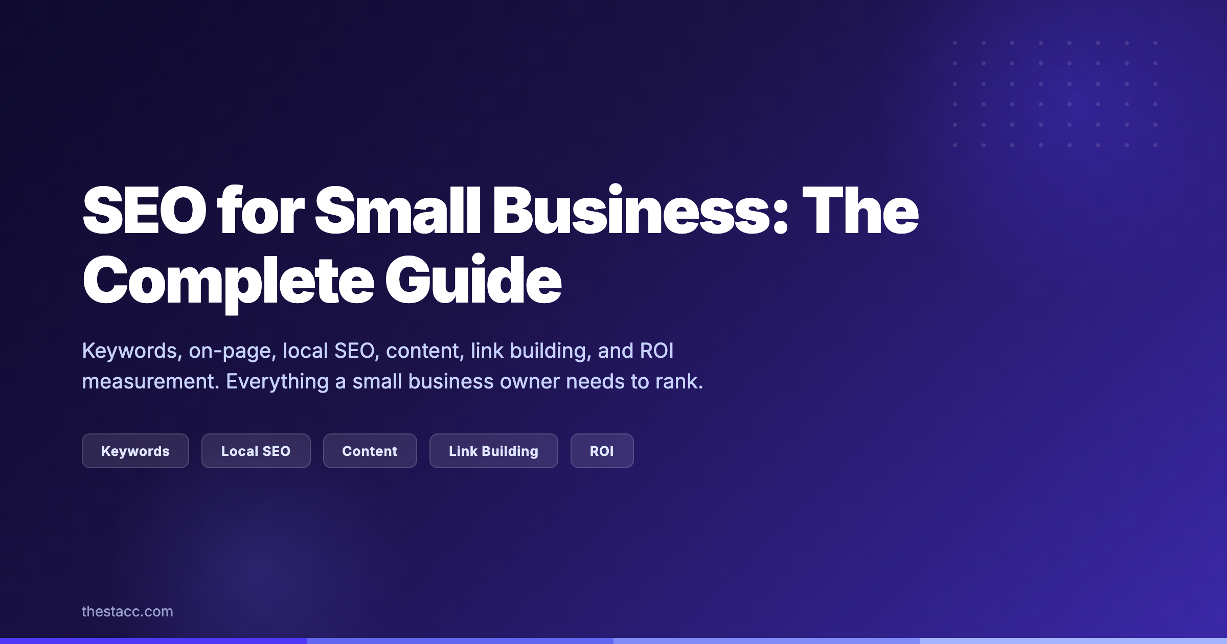 SEO for Small Business: The Complete Guide (2026)