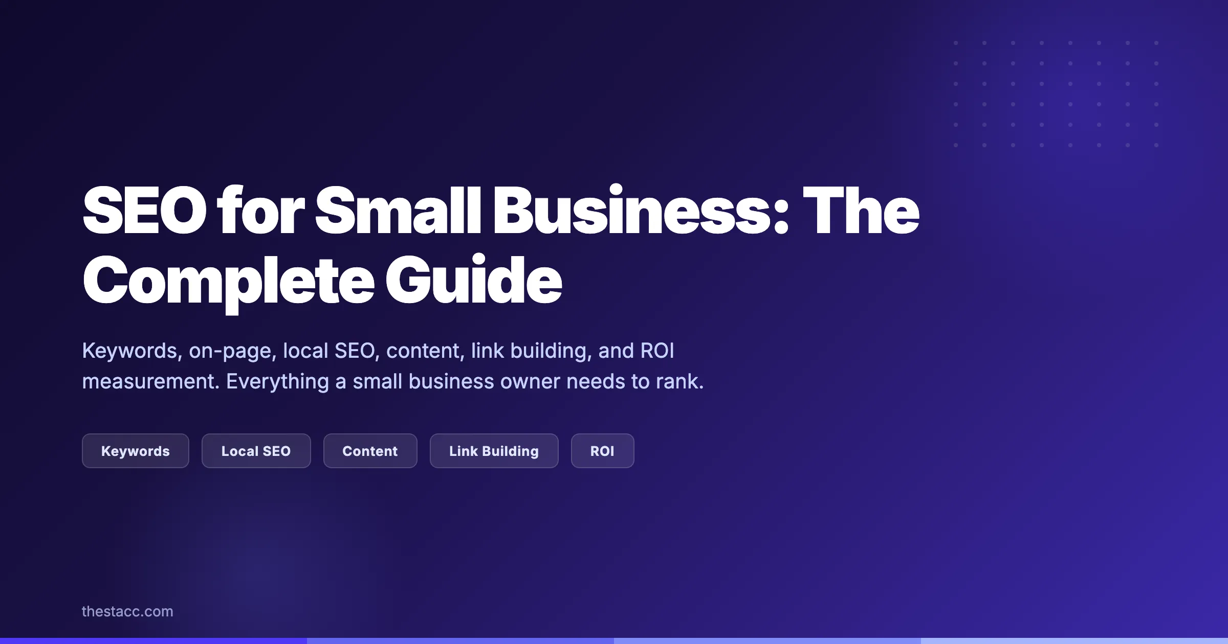 SEO for Small Business: The Complete Guide (2026)