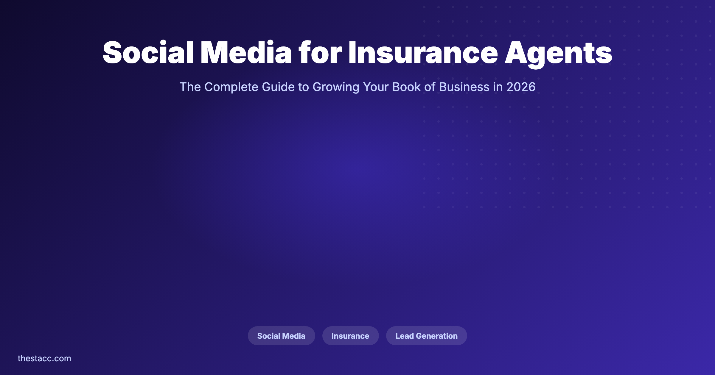 Social Media for Insurance Agents: The Guide (2026)