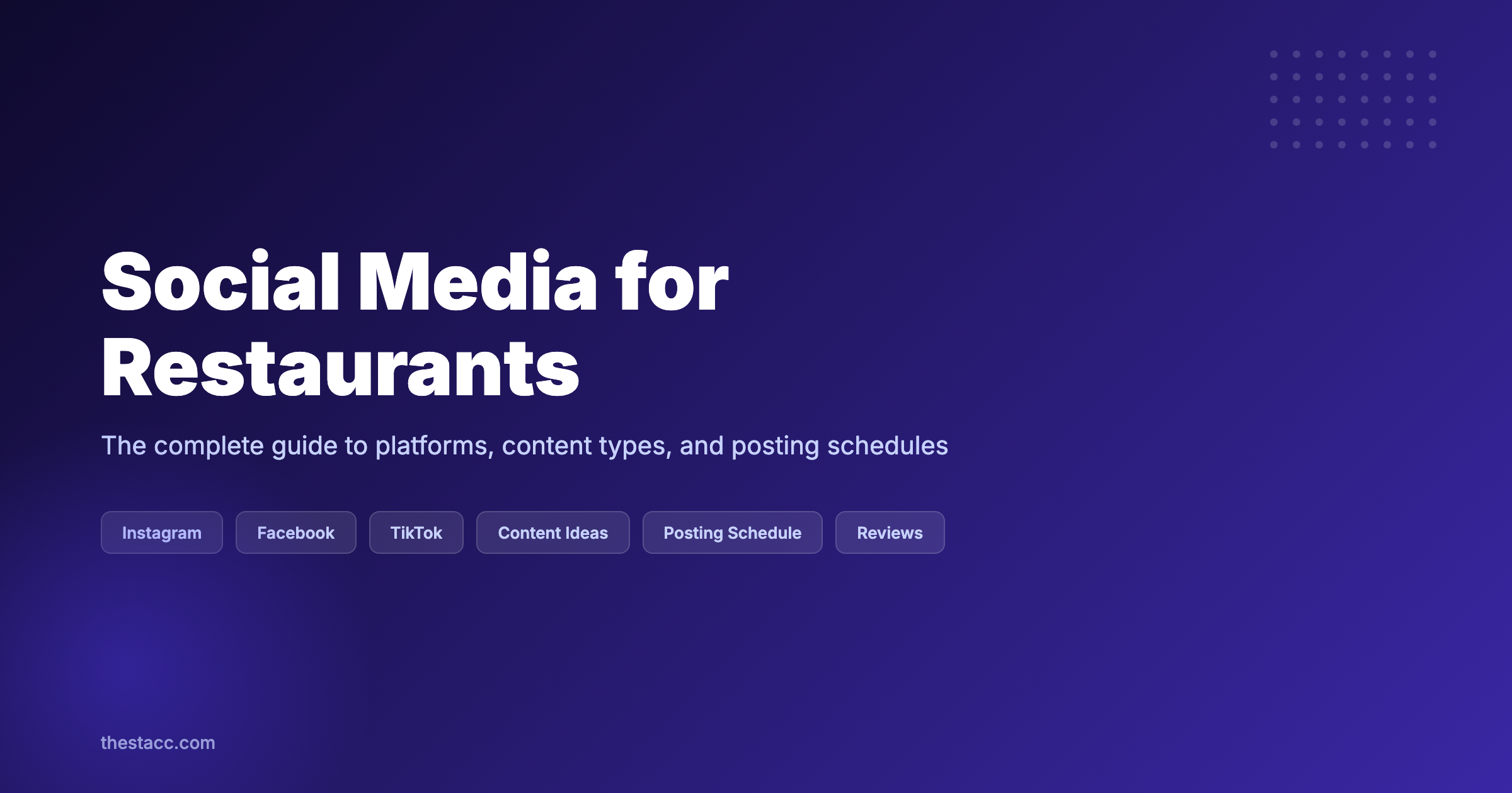 Social Media for Restaurants: The Complete Guide