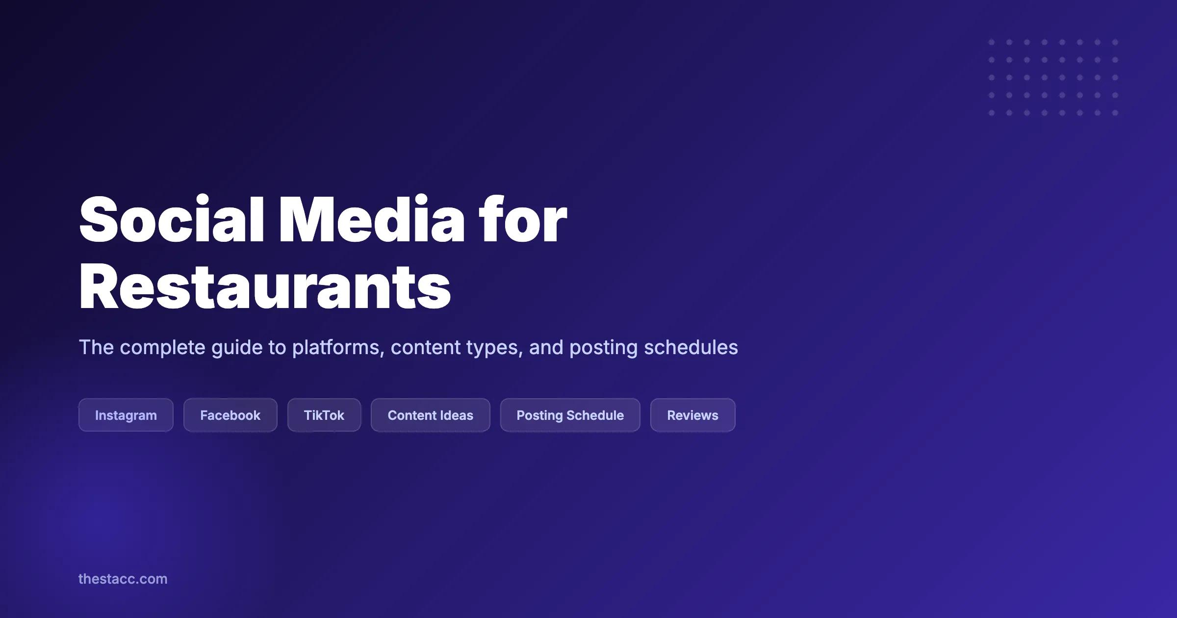 Social Media for Restaurants: The Complete Guide