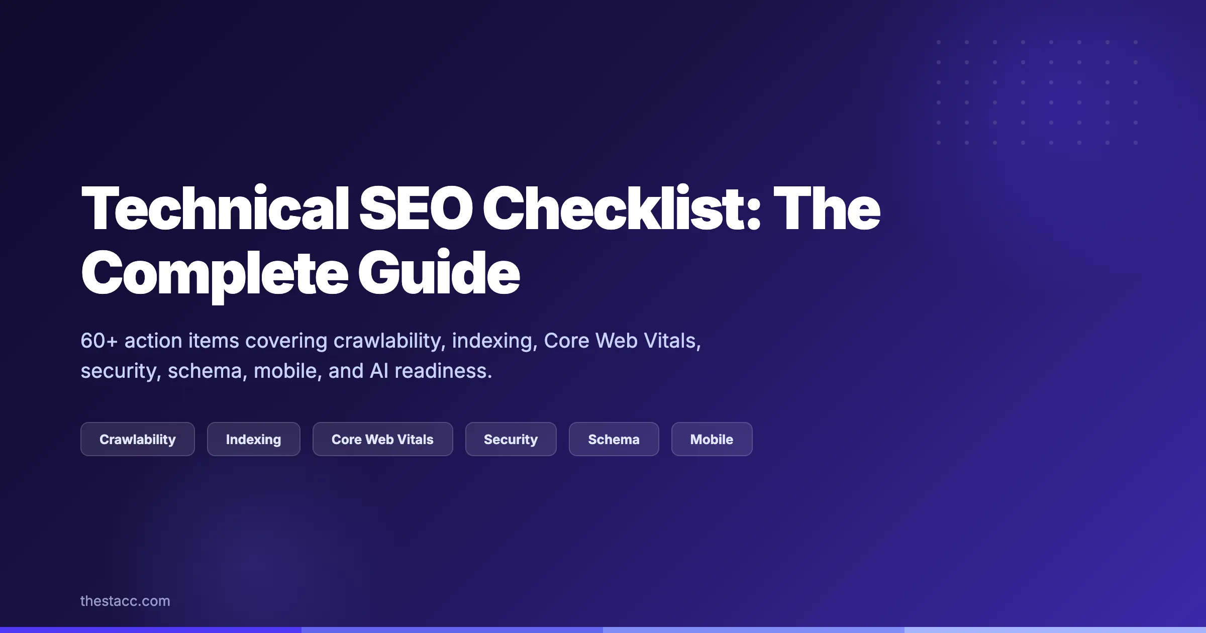 Checklist SEO Technique : Le Guide Complet (2026)