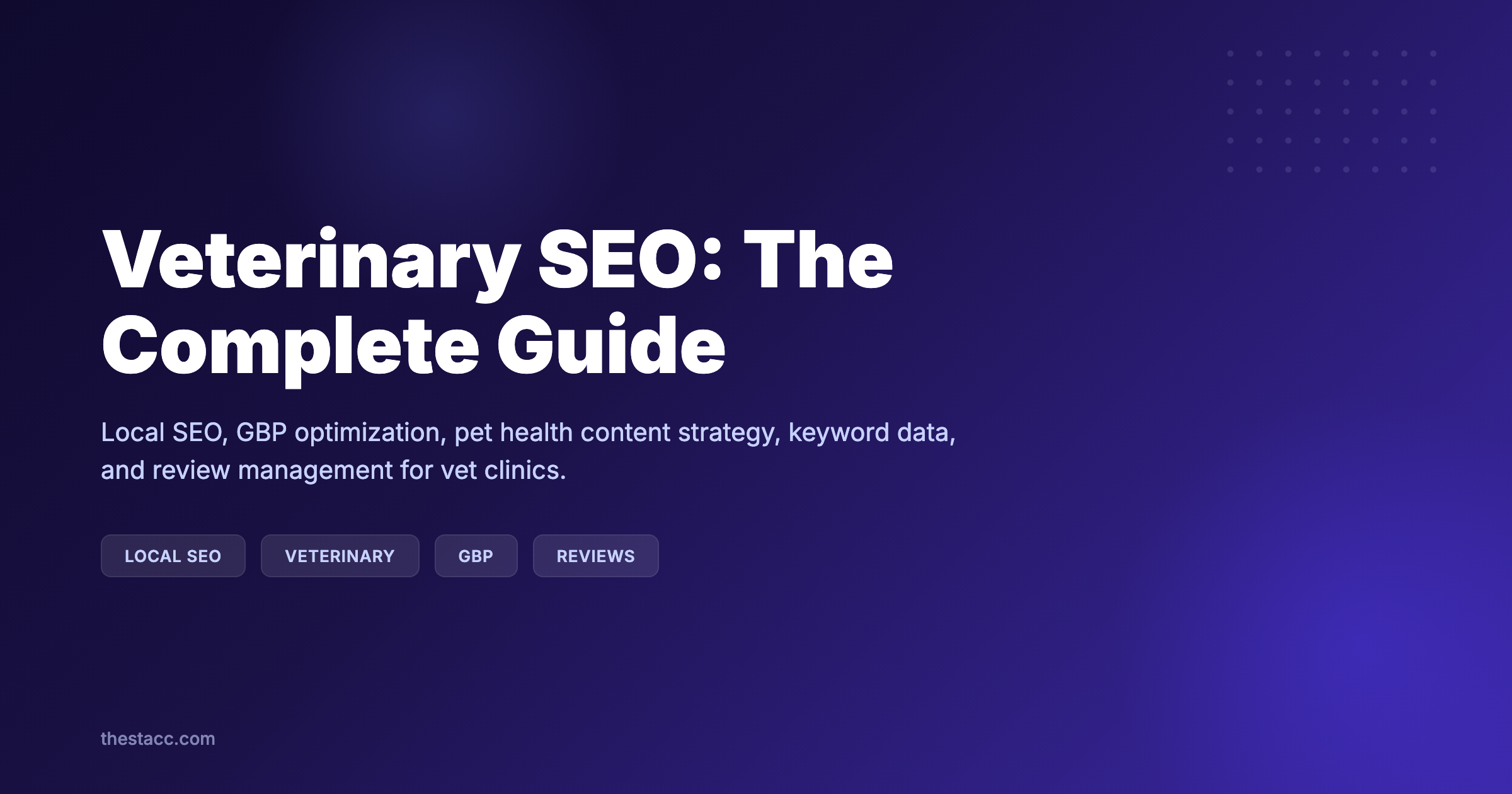 Veterinary SEO: The Complete Guide (2026)