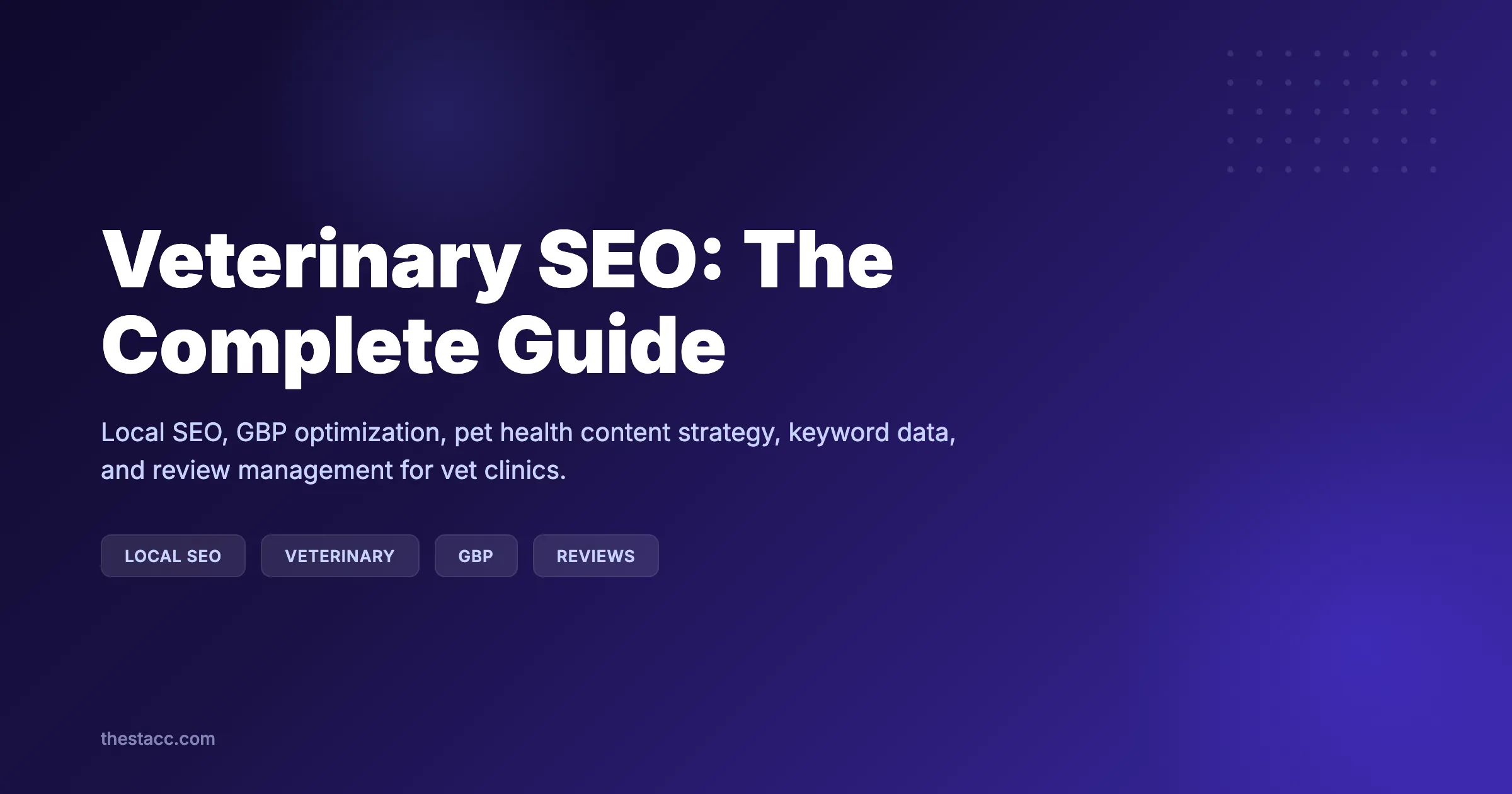 Veterinary SEO: The Complete Guide (2026)