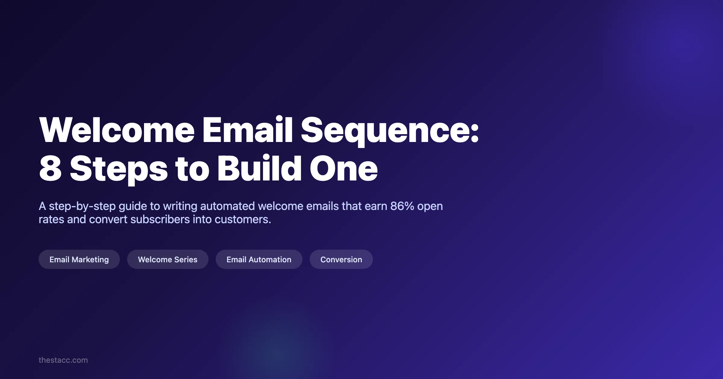 Welcome Email Sequence: 8 Steps to Build One