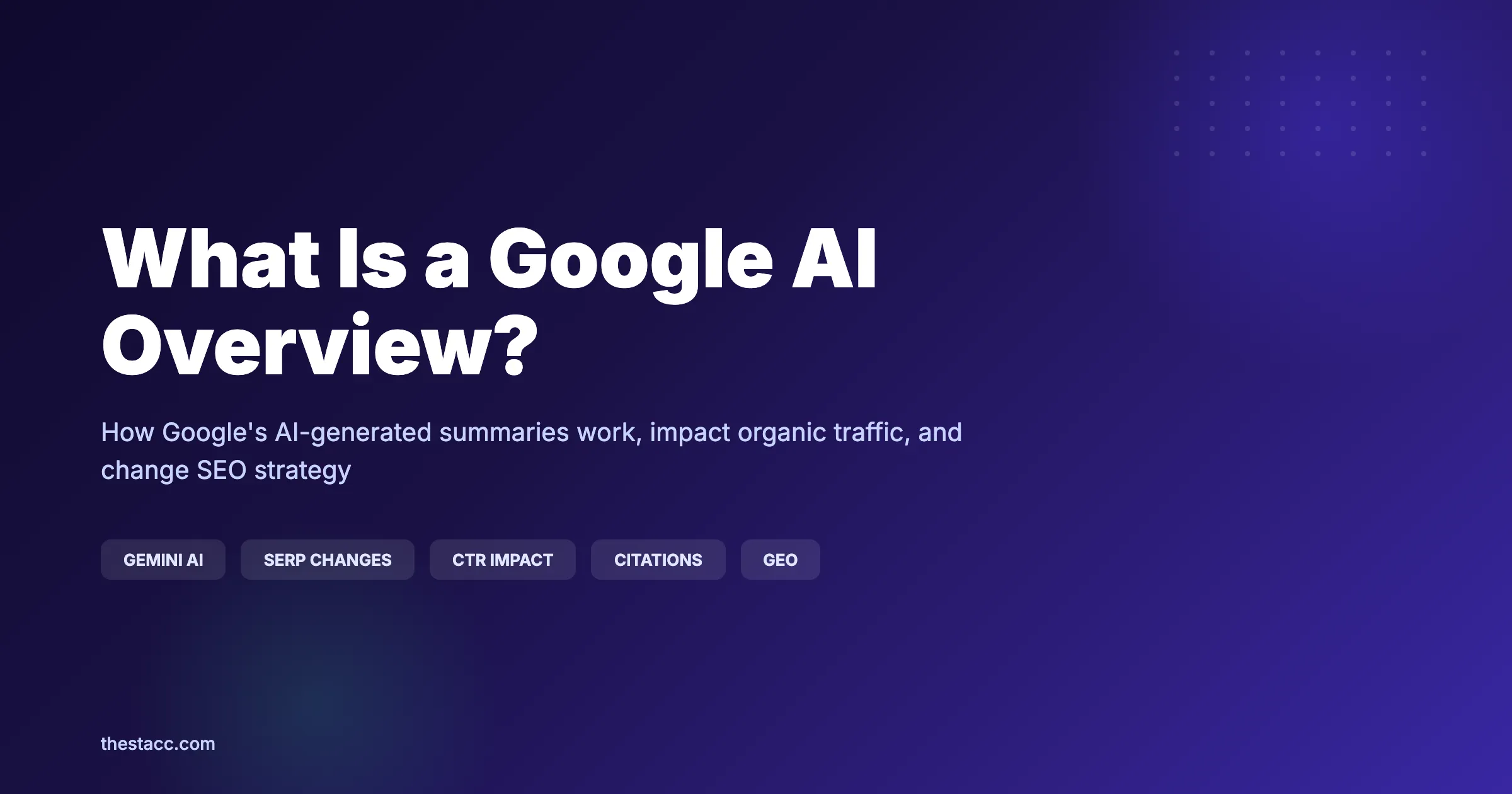 What Is a Google AI Overview? (2026)
