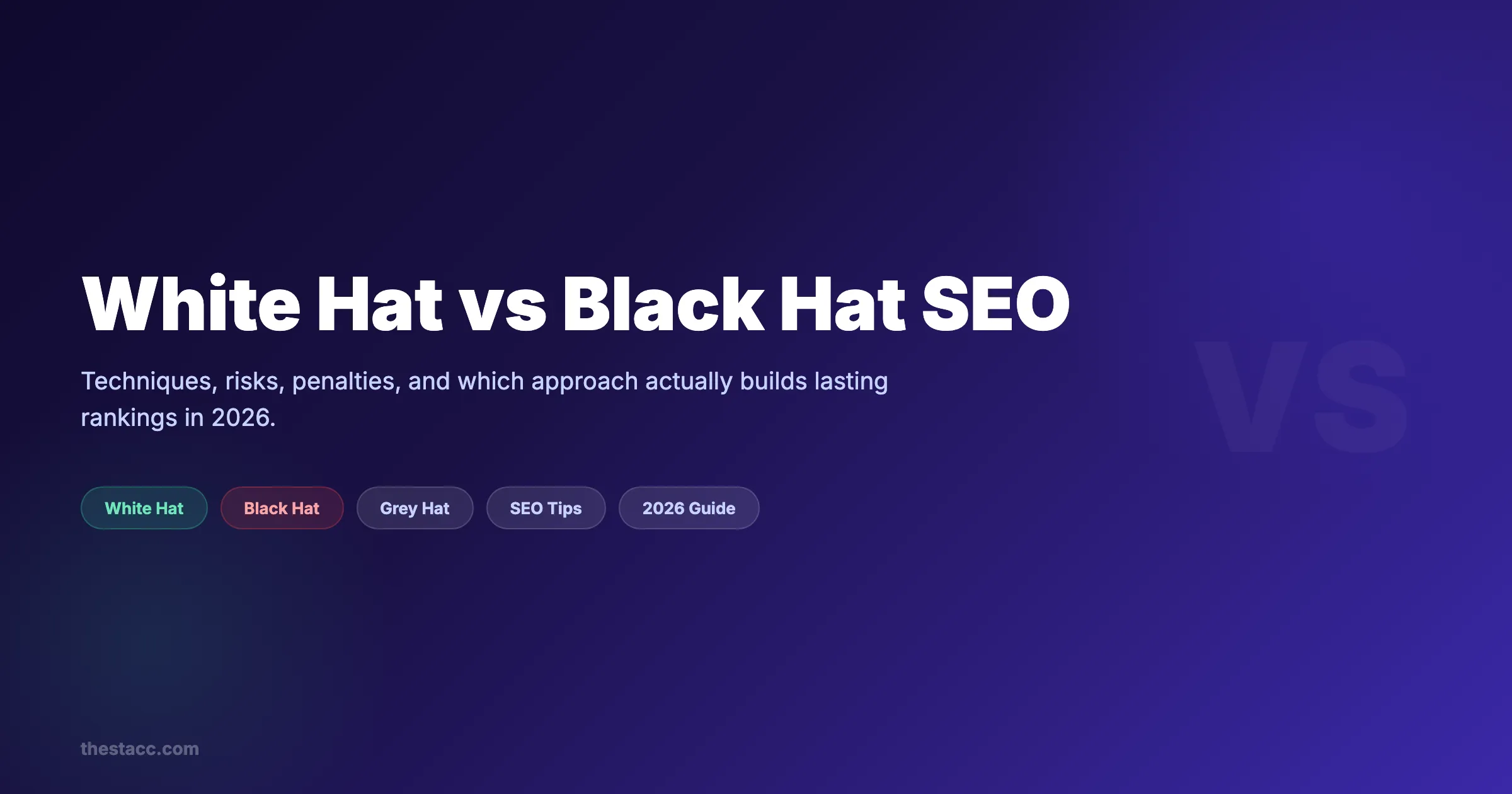 White Hat vs Black Hat SEO: Full Comparison (2026)