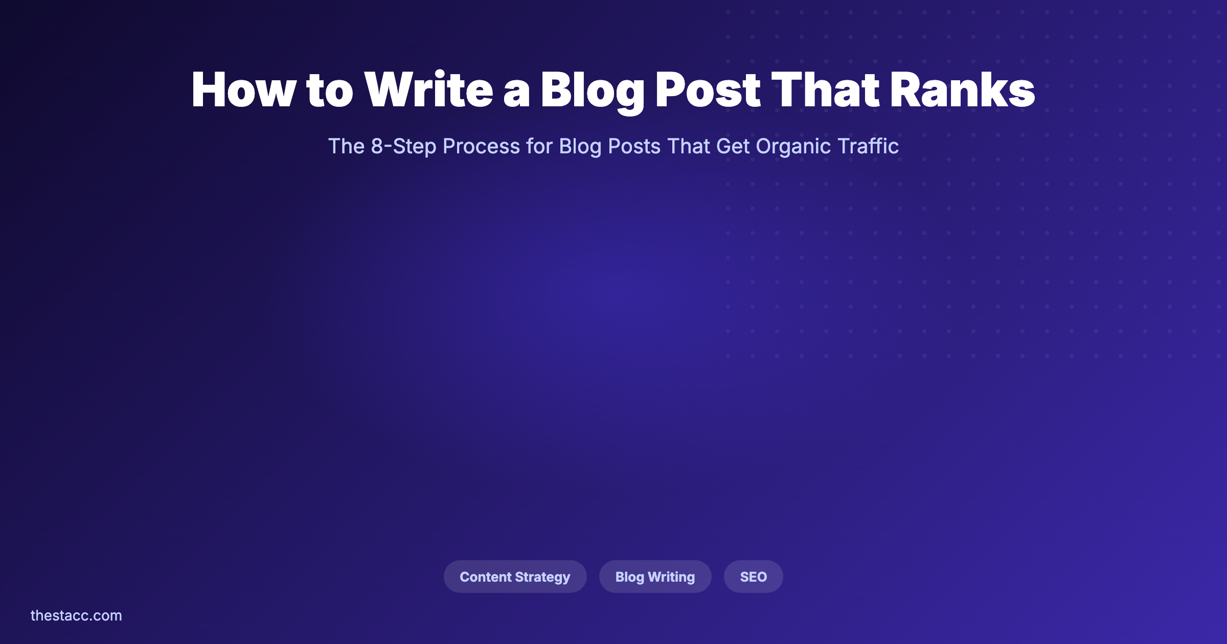 How to Write a Blog Post That Ranks (8 Steps)