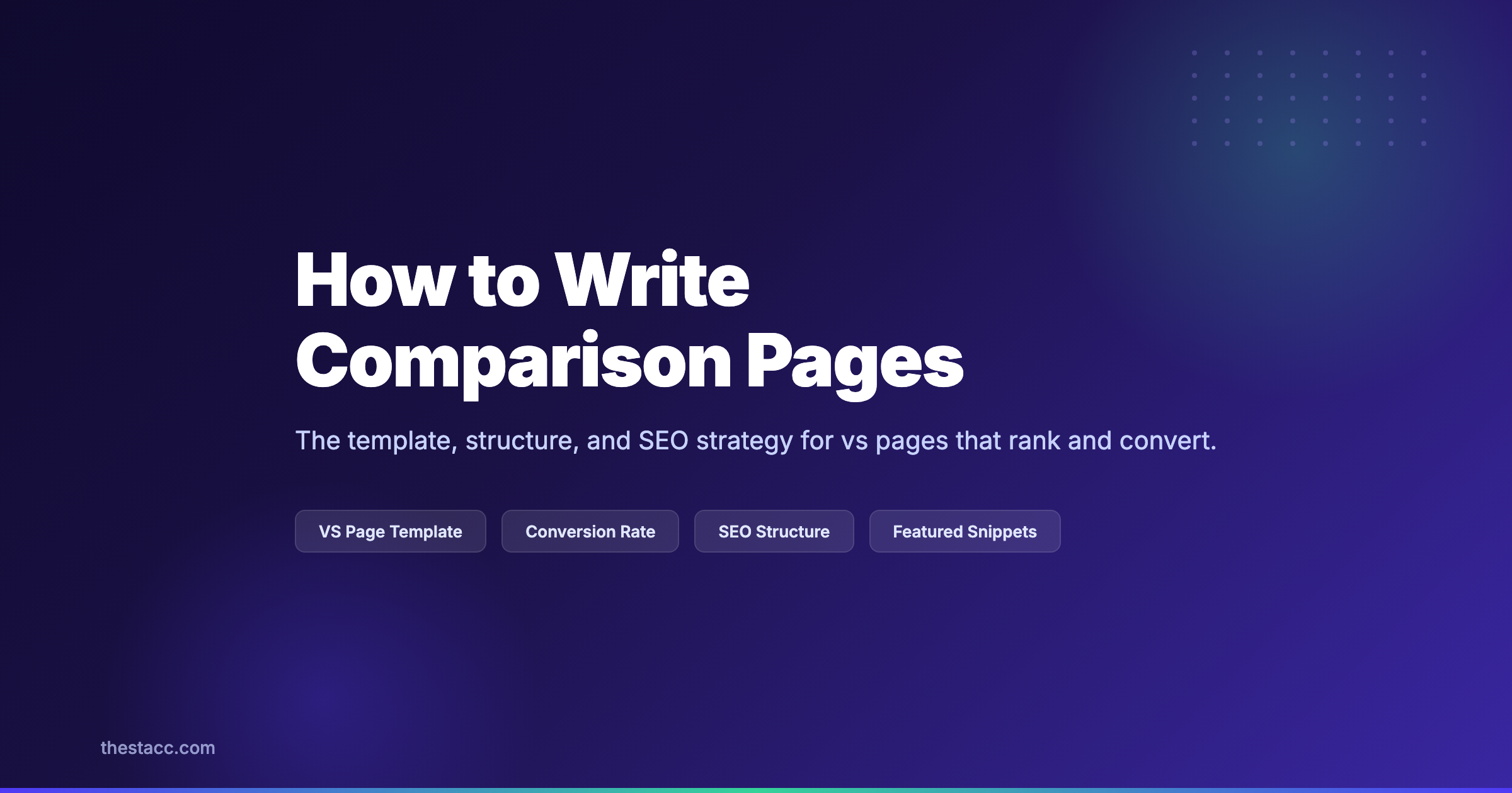 How to Write Comparison Pages That Rank (2026)