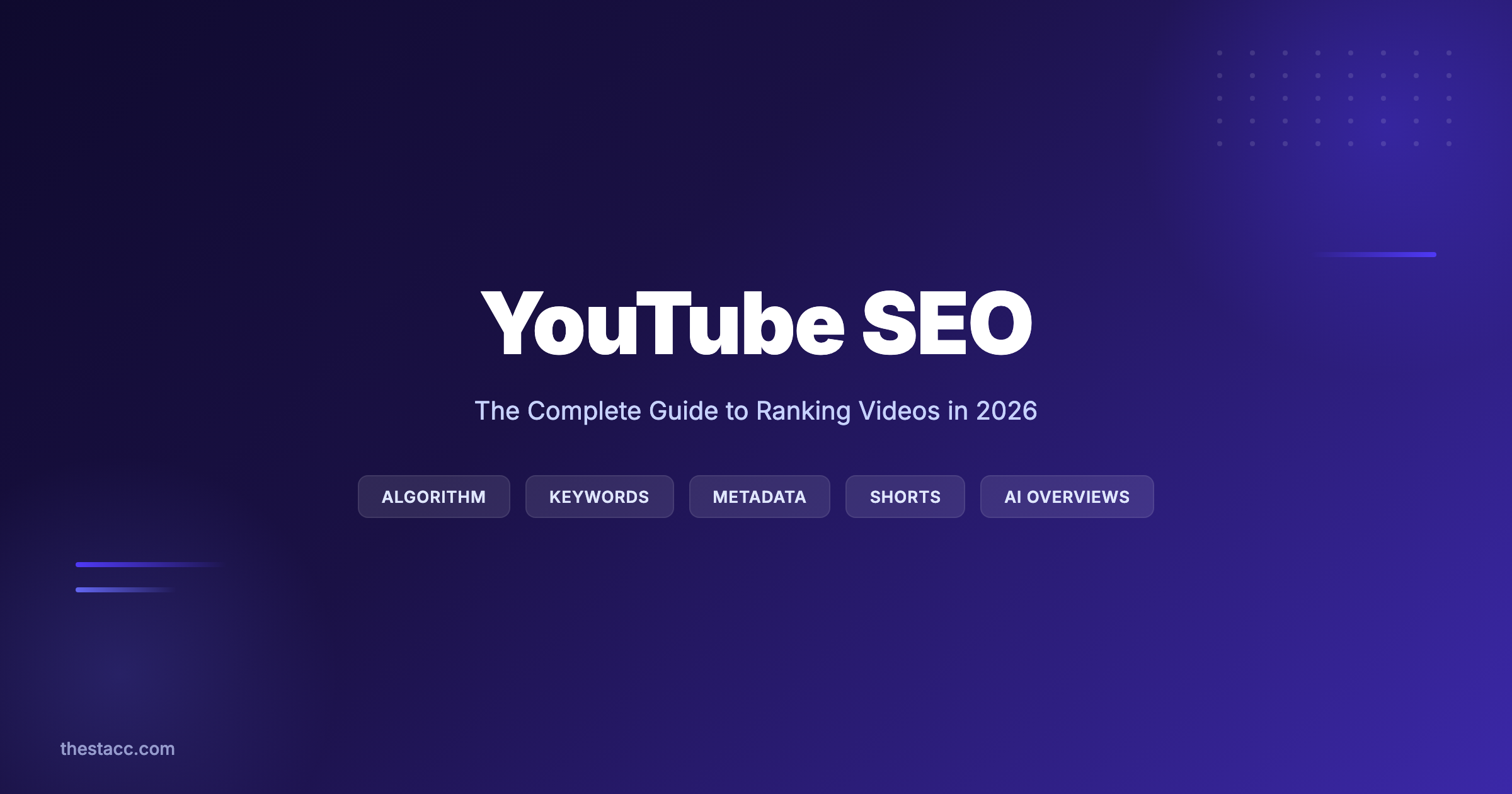 YouTube SEO: The Complete Guide to Ranking Videos (2026)