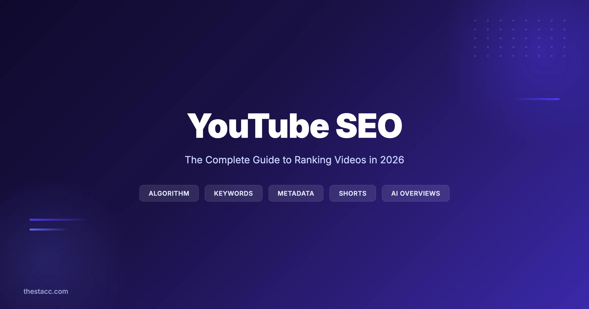 YouTube SEO: The Complete Guide to Ranking Videos (2026)