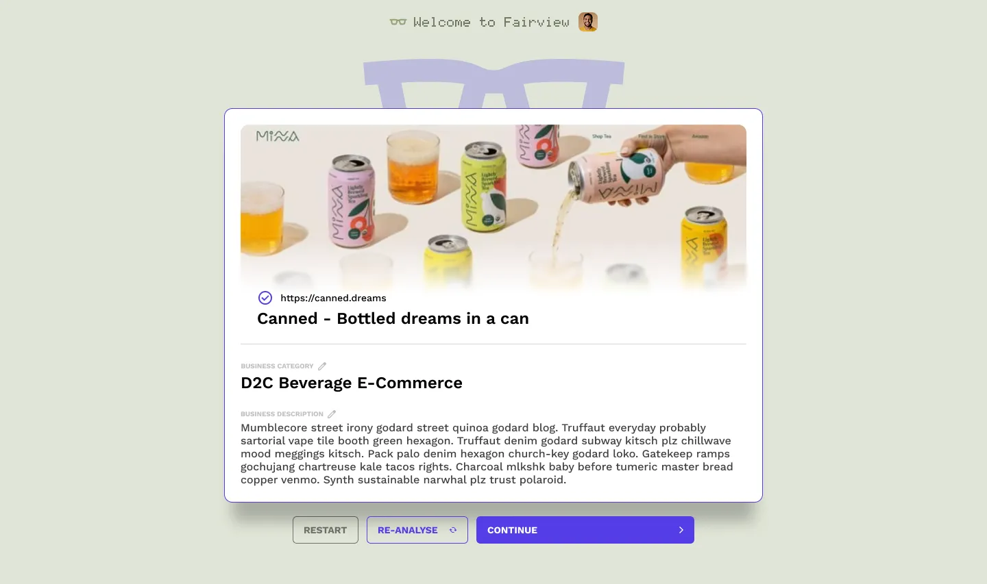 Recherche de mots-clés et analyse de site web Stacc