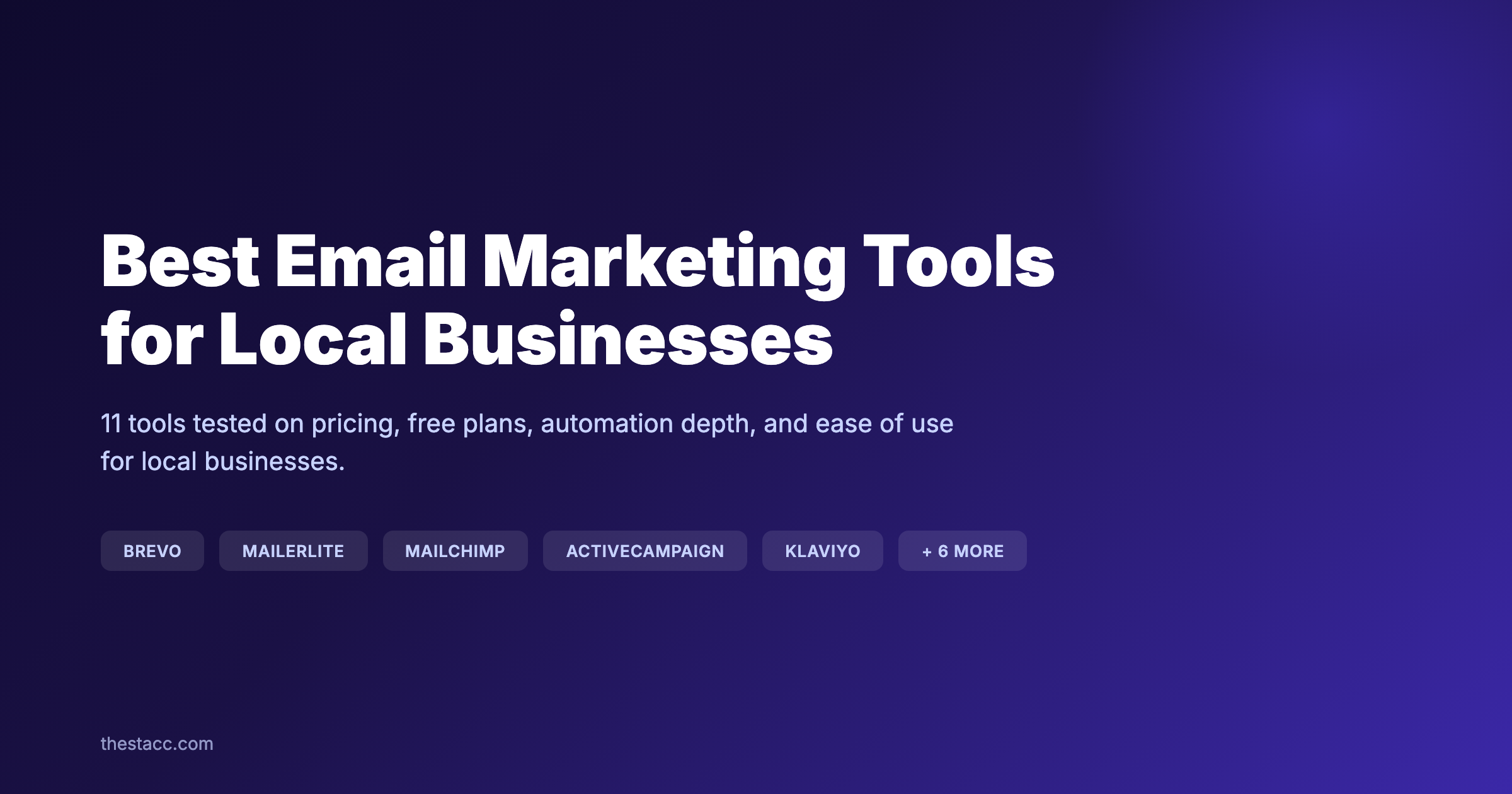 11 Best Email Marketing Tools for Local Businesses (2026)